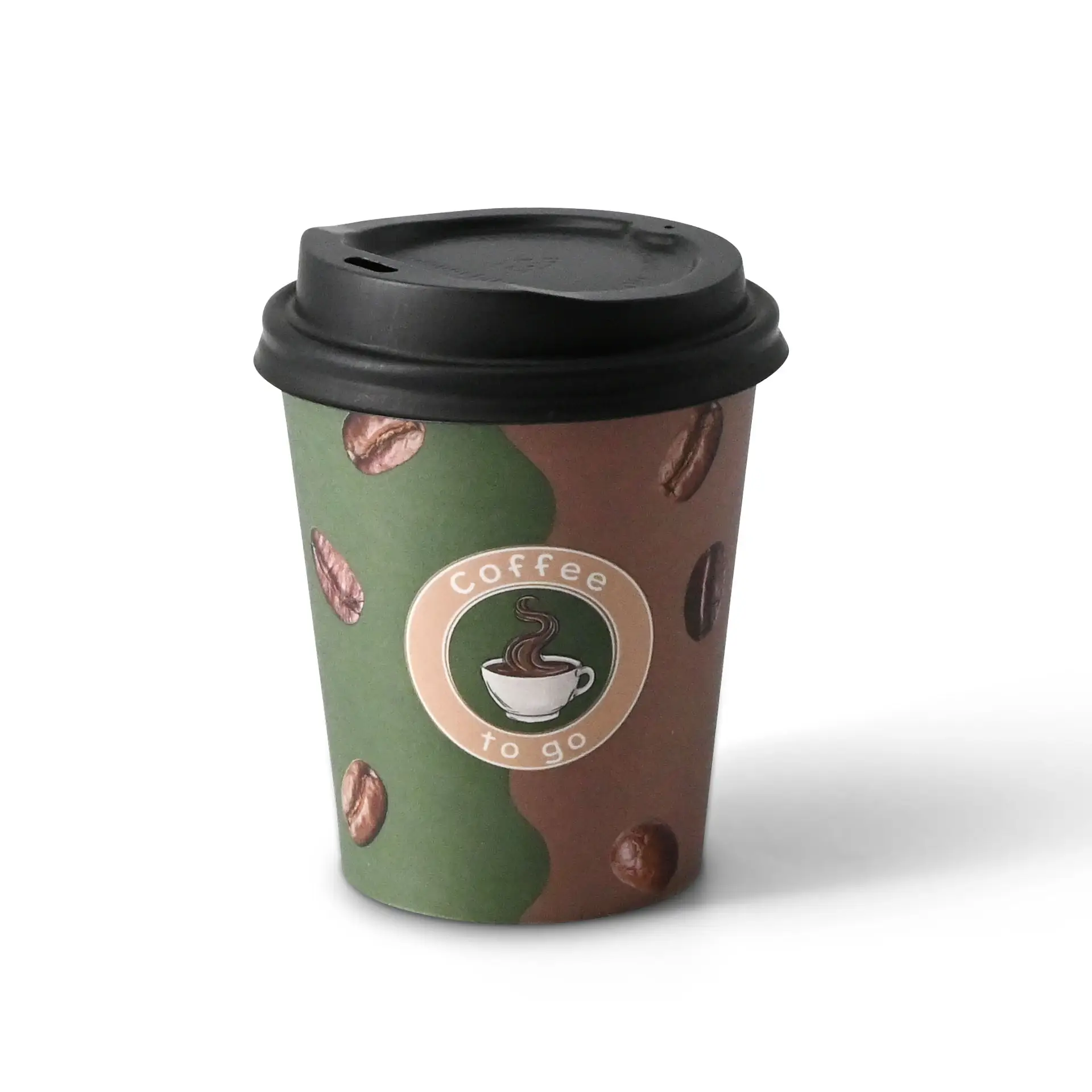 Bedrukte papieren bekers "Koffie" 200 ml / 8 oz, Ø 80 mm