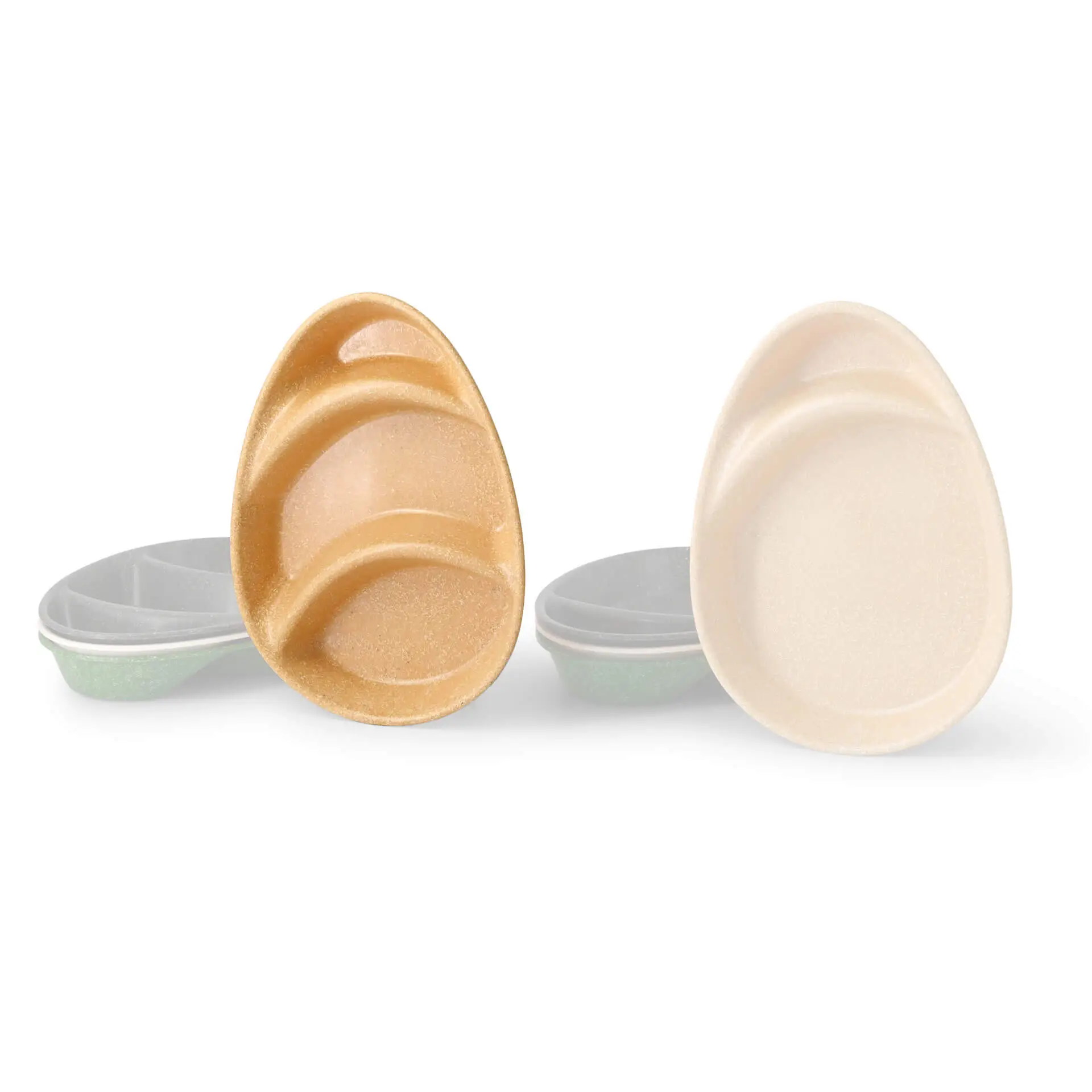 | 2 VOOR 1 | Herbruikbaar menubord merways-Plate 27,5 x 20 x 3,5 cm, 3 compartimenten, karamel / bruin dfc00835-2-fuer-1-mehrweg-menue-teller-merways-plate-275-x-20-x-35-cm-3-kammern-tropfenfoermig-karamell-braun-9