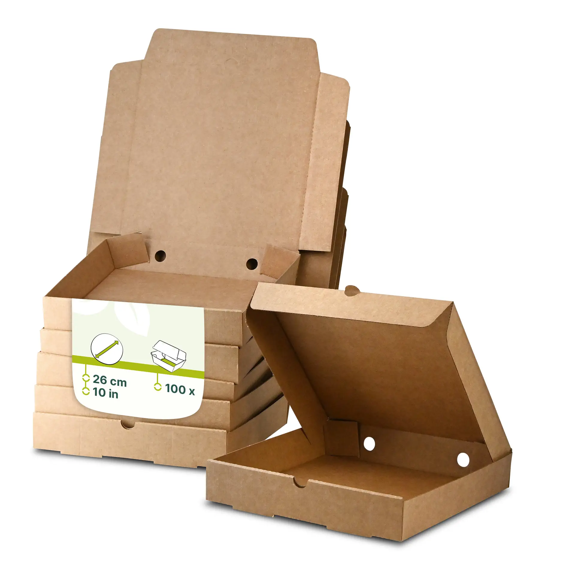 Pizzadozen Ø 26 cm, bruin