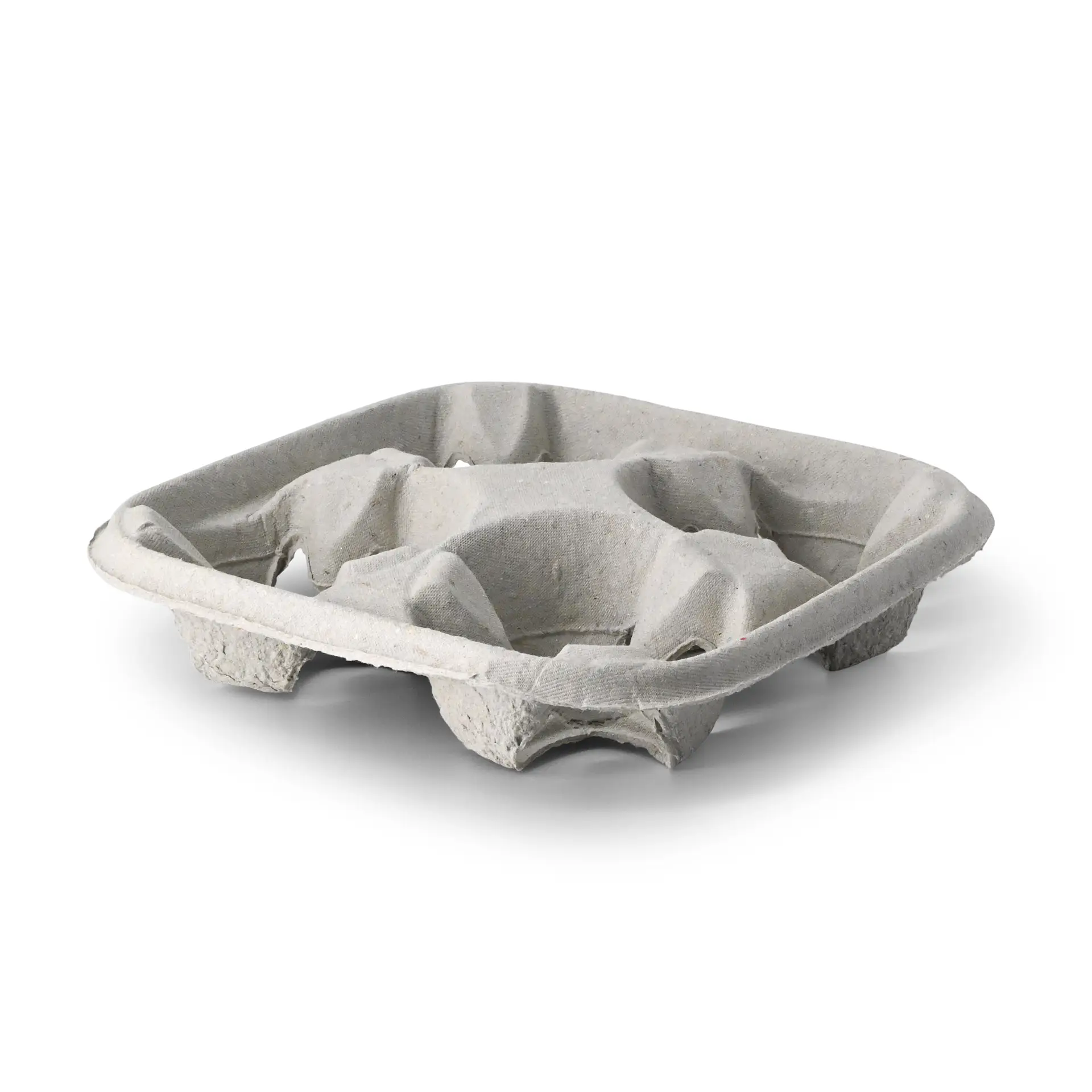 Pak van 4 papieren bekerdragers, kraft dhd04988-bechertraeger-4er-aus-pappe-braun-1