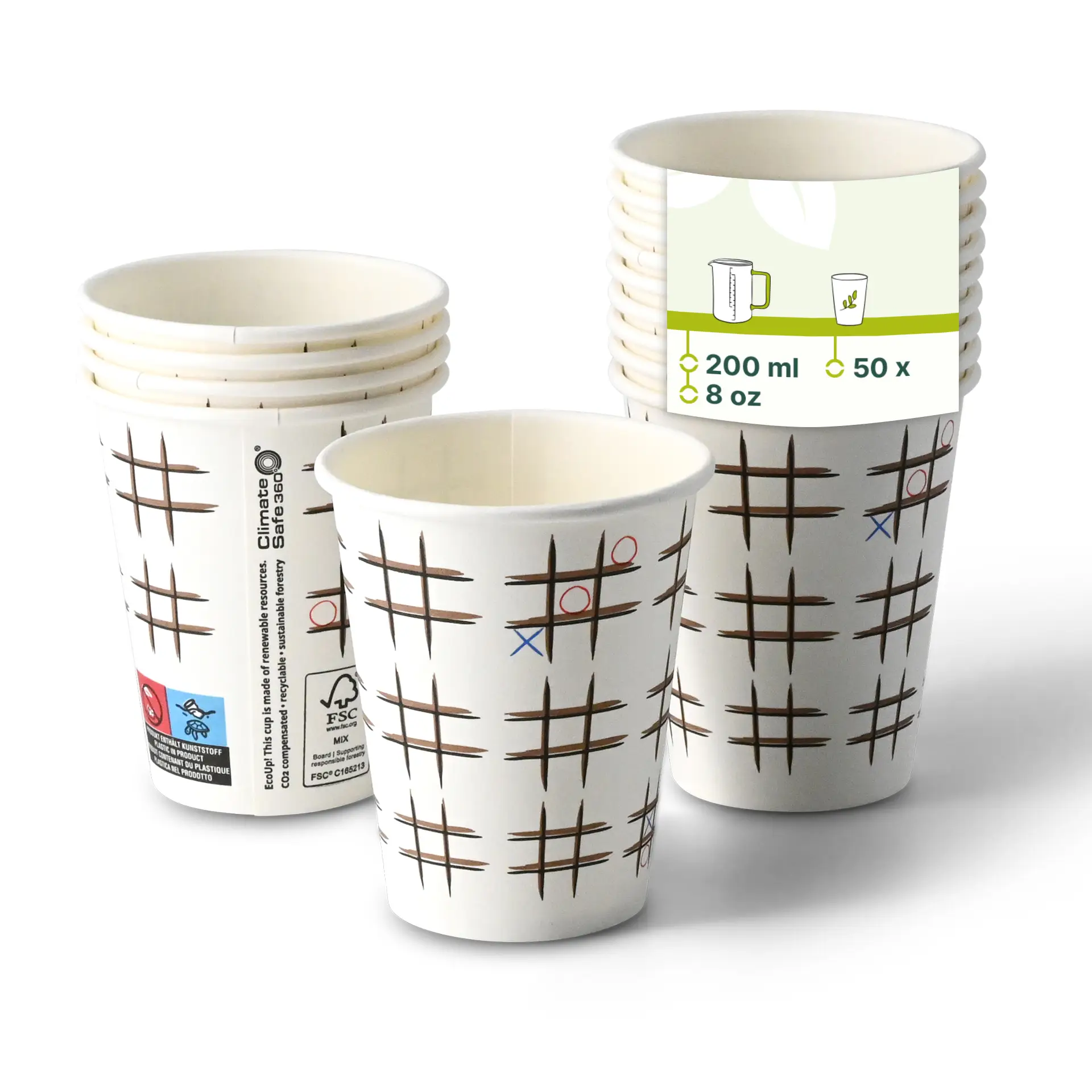 con10030-01-1-pappbecher-bedruckt-tic-tac-toe-beschichtet-200-ml-8-oz-80-mm-weiss