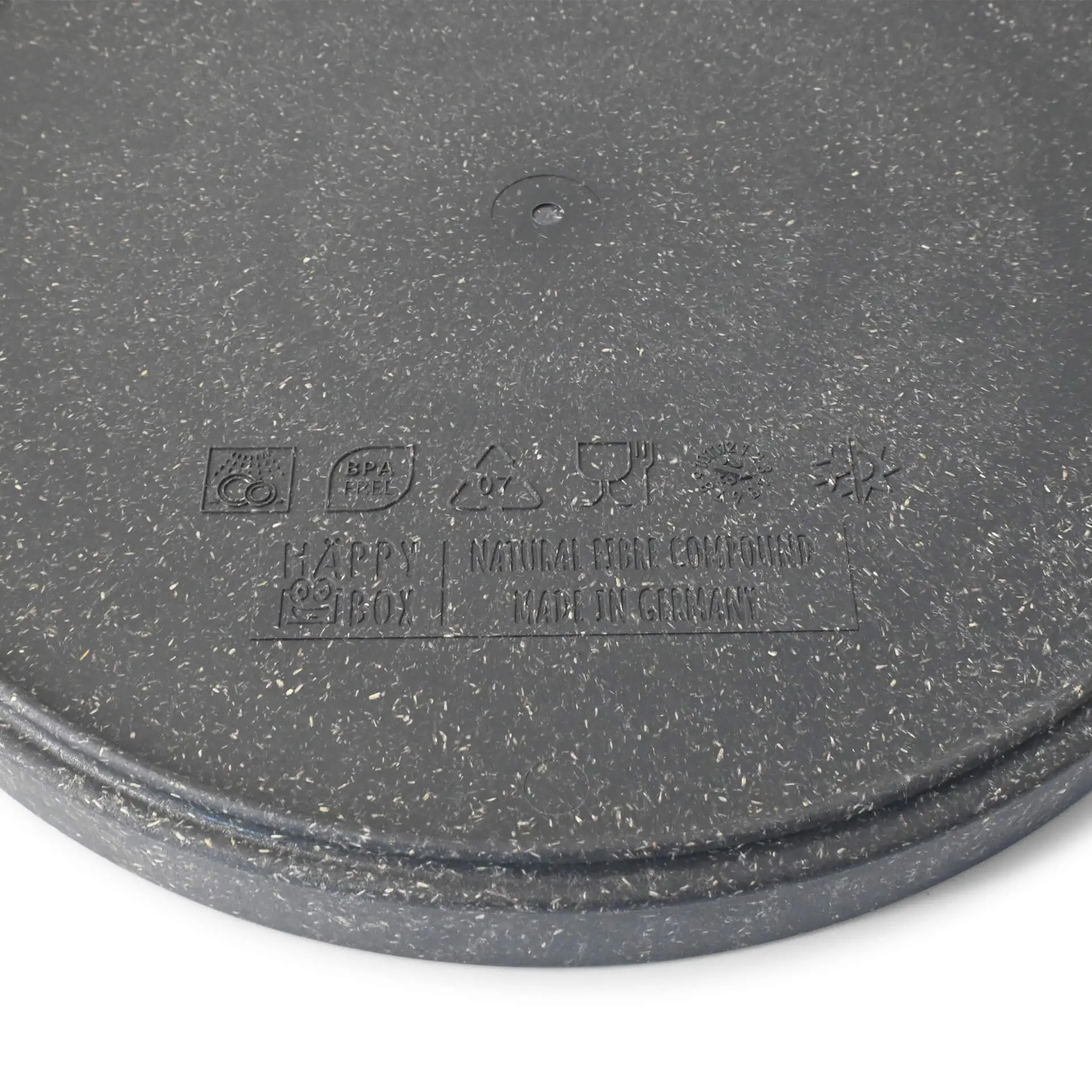 Herbruikbaar bord "merways Plate" Ø 24 cm, diep, rond, peper/grijs Herbruikbaar bord "merways Plate" Ø 24 cm, diep, rond, peper/grijs