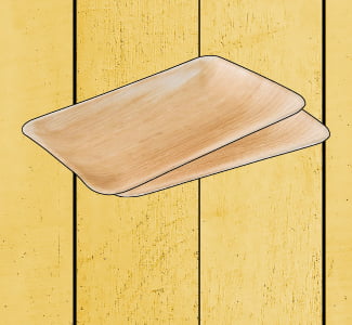 Palmblad servies