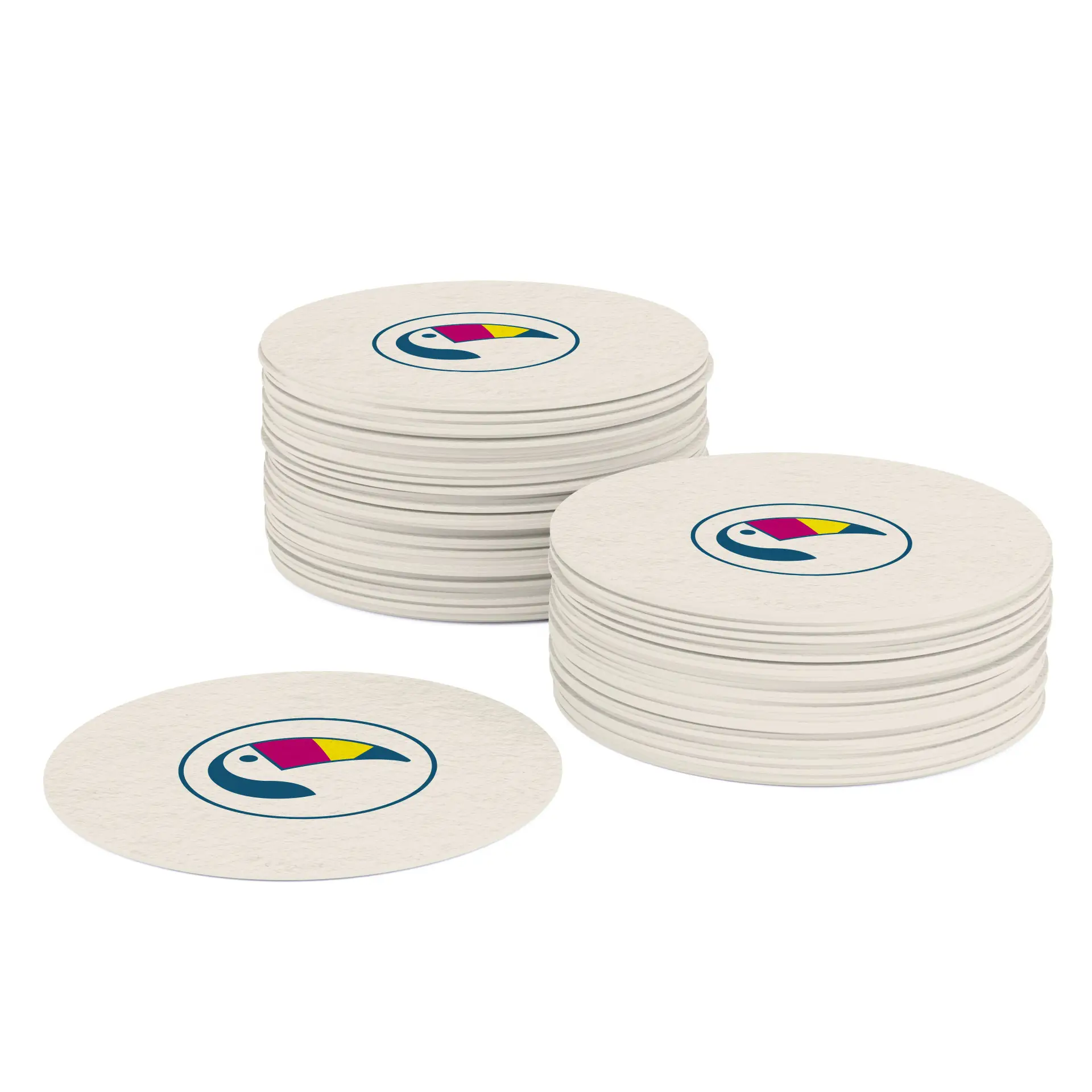 Bedrukt bierviltje / onderzetter voor glazen, 10 cm, rond