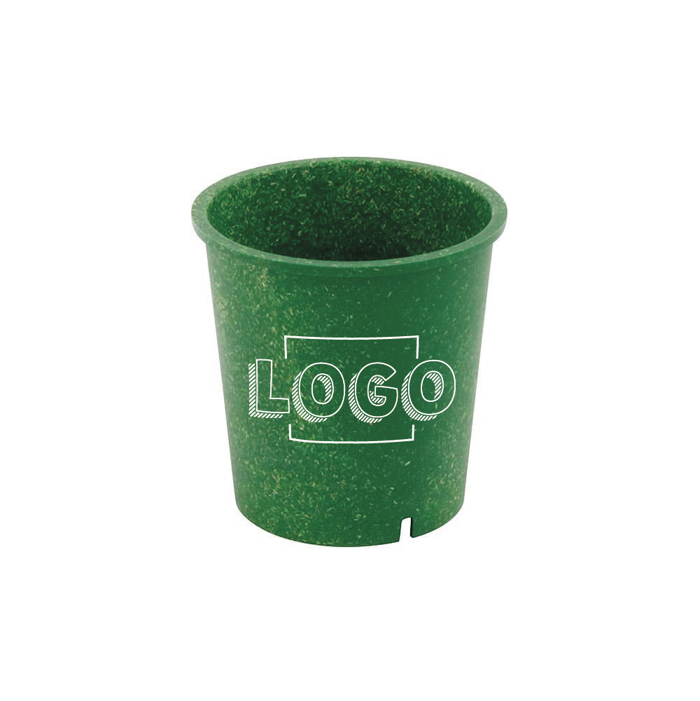 Mehrweg-Becher "Häppy Cup" 400 ml, Ø 95 mm, Spinat / dunkelgrün, Individualdruck