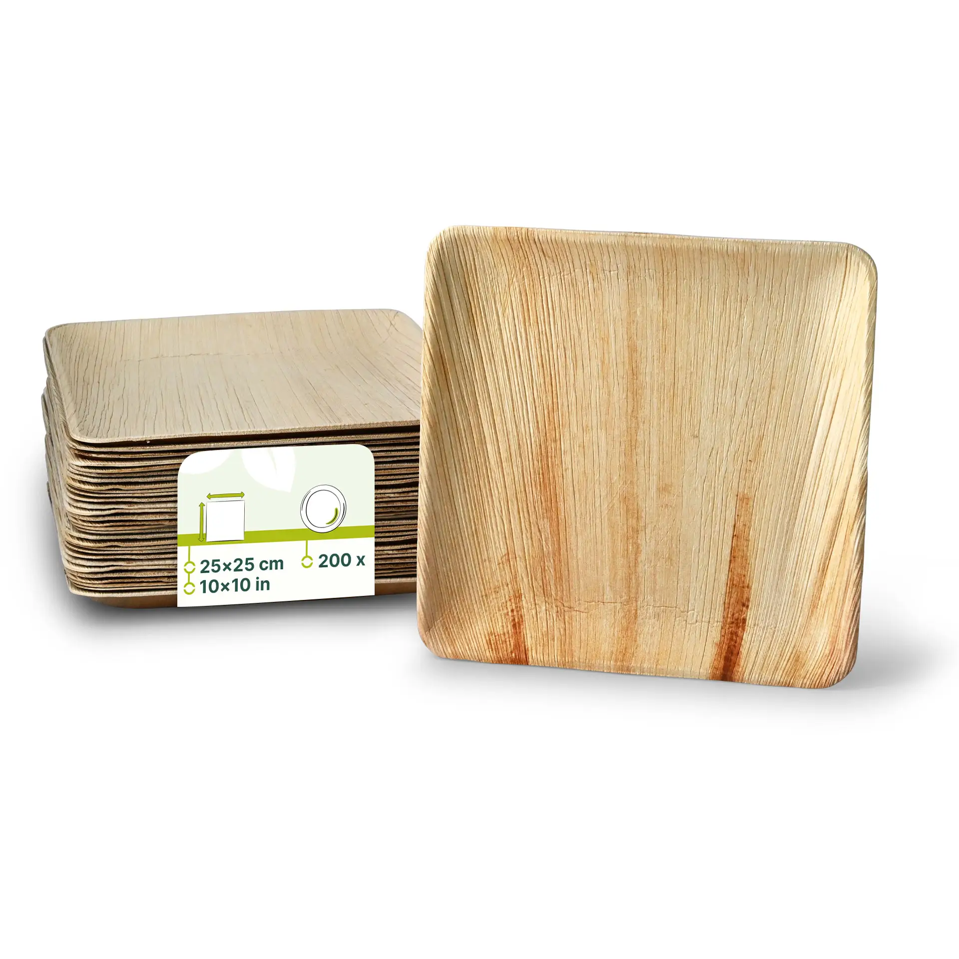 Palmblad bord "Palmware®" 25 x 25 cm, vierkant Palmblad bord "Palmware®" 25 x 25 cm, vierkant
