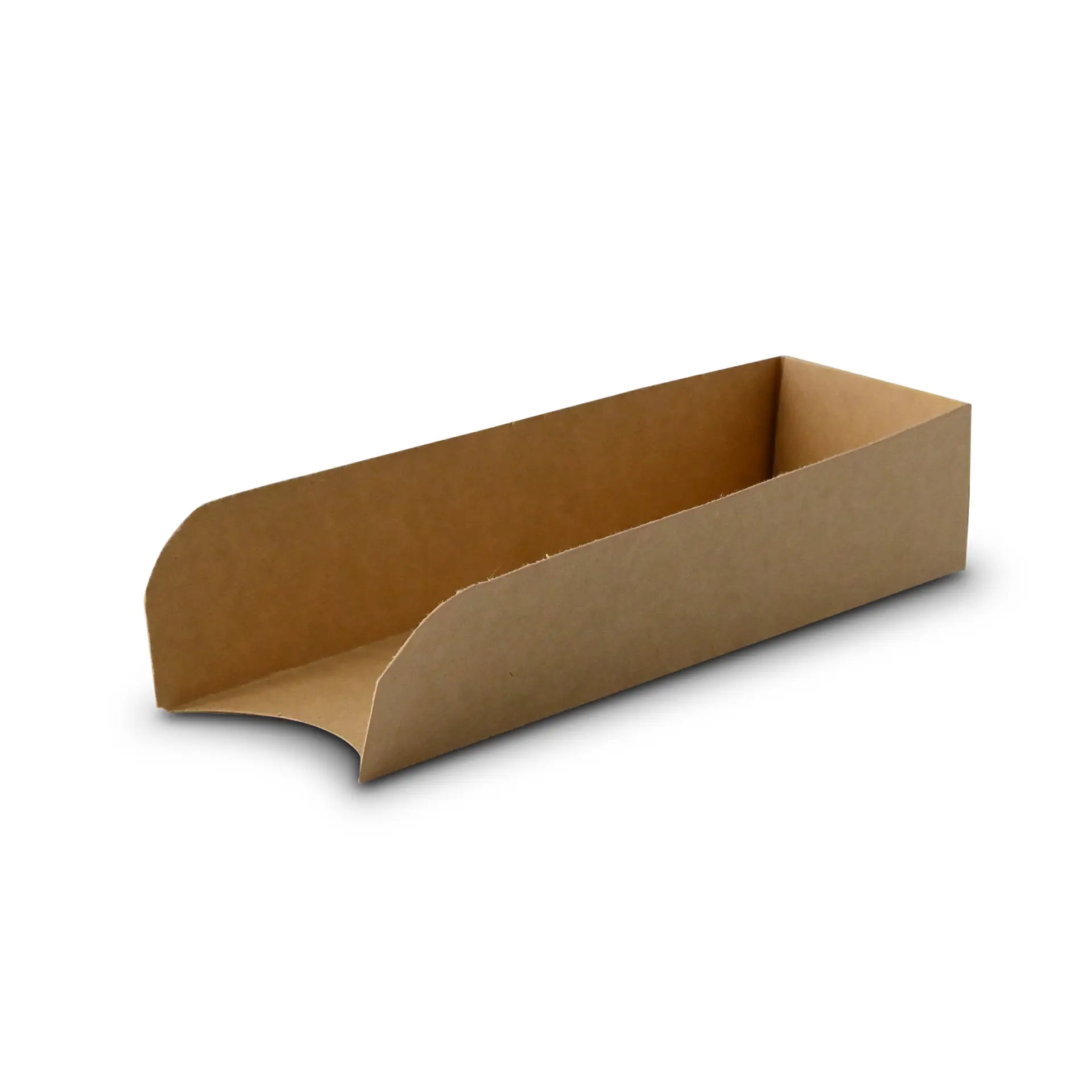 Hotdogverpakking 18 x 5 cm, bruin, opvouwbaar Hotdogverpakking 18 x 5 cm, bruin, opvouwbaar