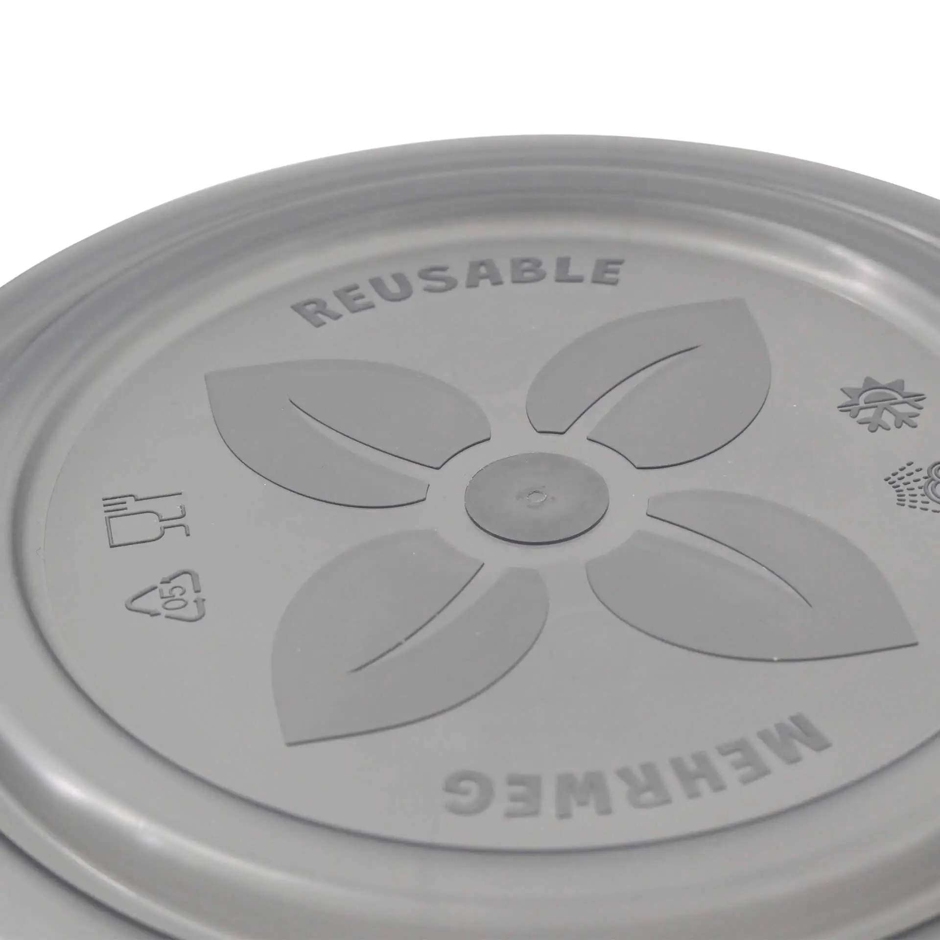 Herbruikbare deksels "merways Bowl", grijs, Ø 150 mm, PP dfc008091-mehrwegdeckel-merways-bowl-150-mm-pp-grau-3