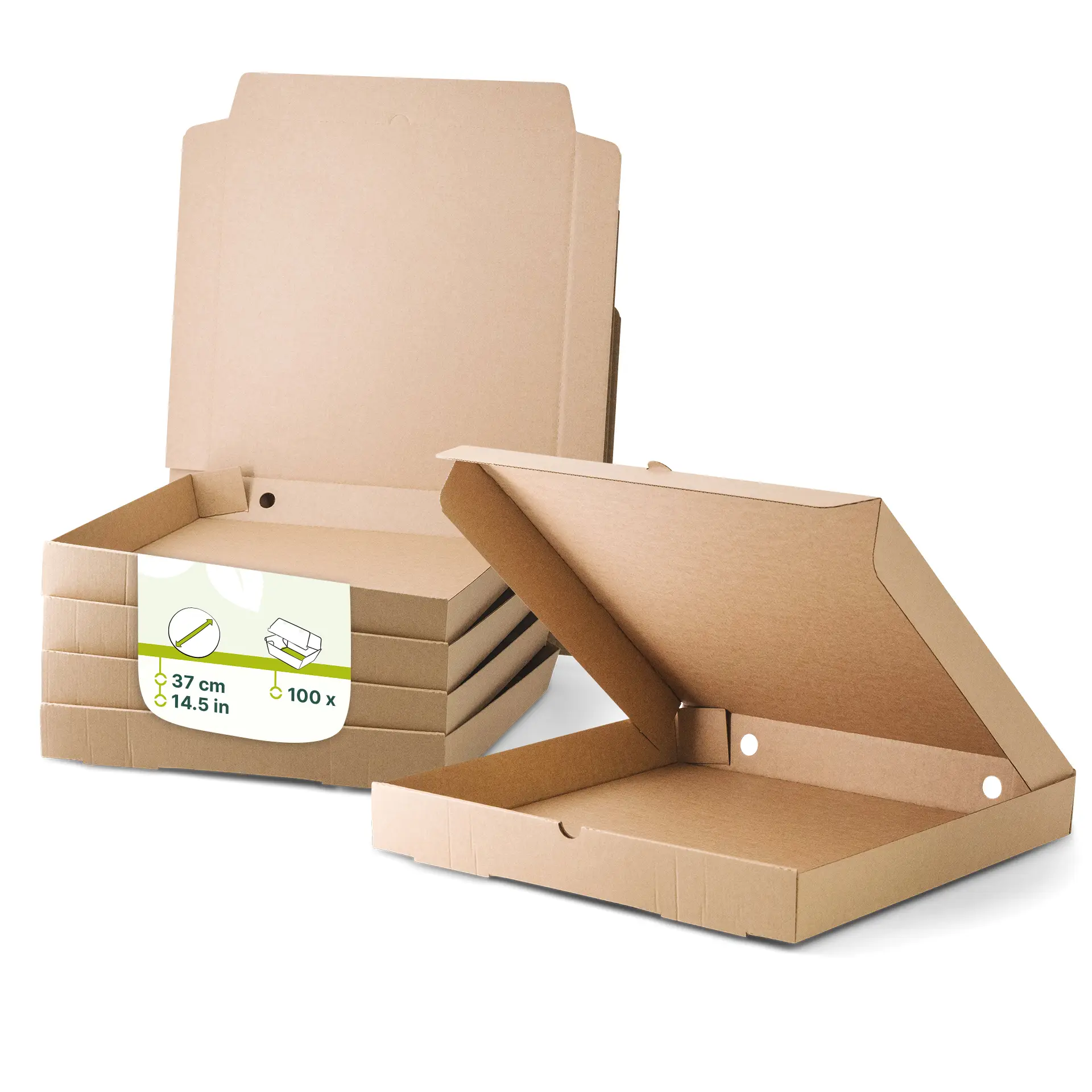Pizzadozen Ø 37 cm, bruin