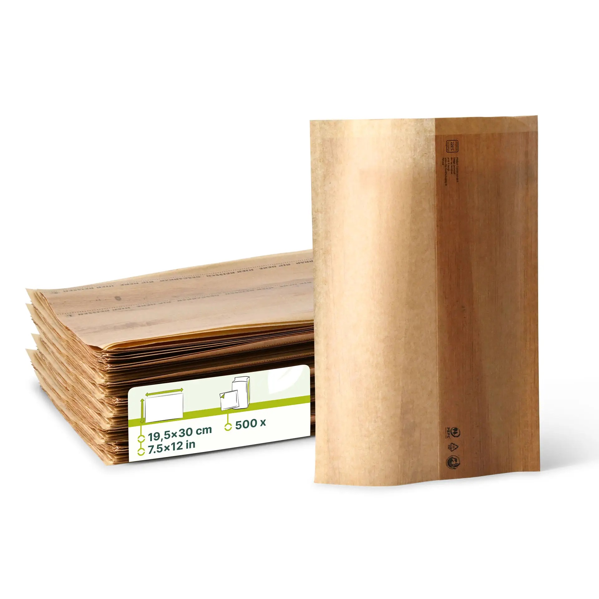 Burrito bag 19,5 x 30 cm, kraft Burrito bag 19,5 x 30 cm, kraft