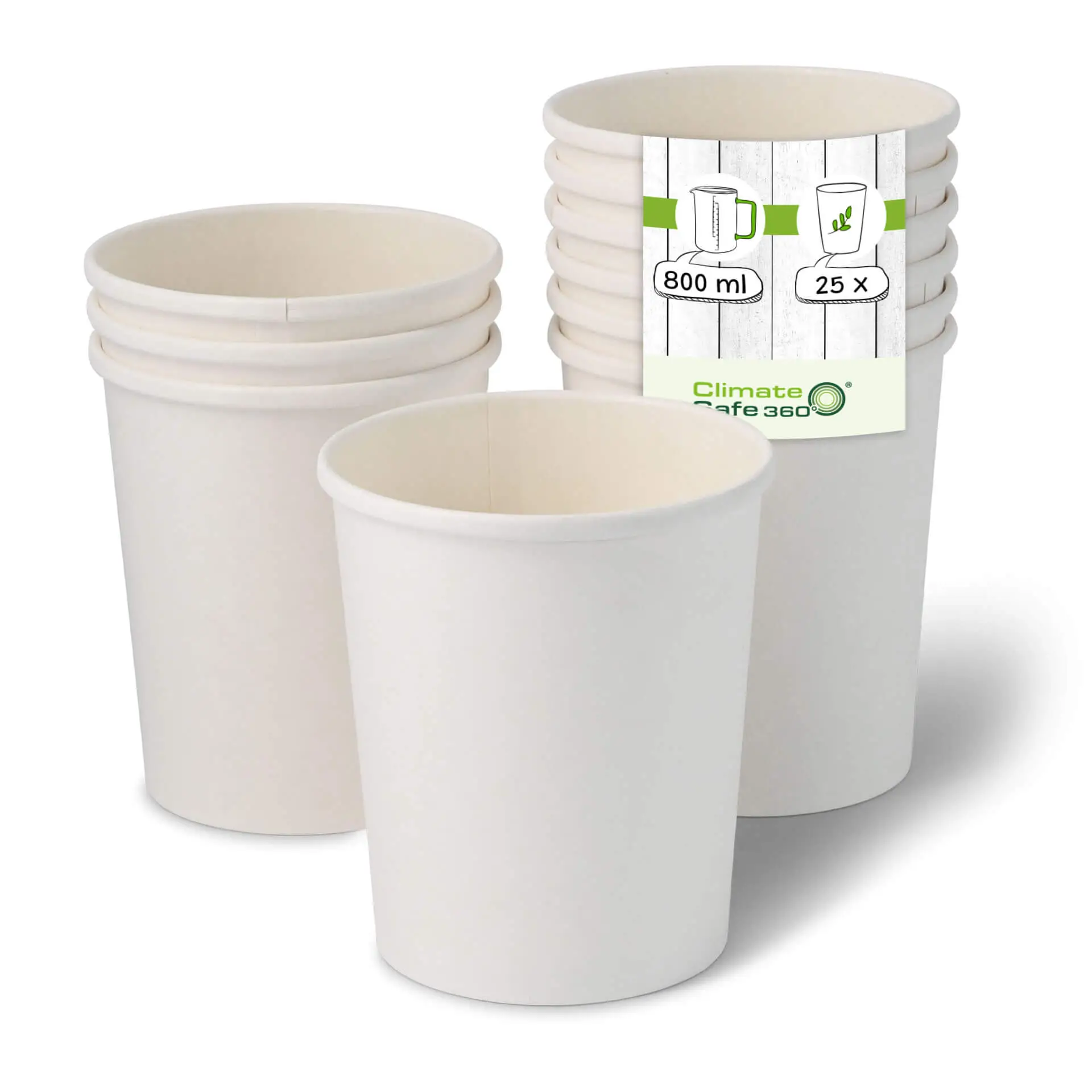 Soepbeker to go van karton (Premium) 800 ml / 32 oz, Ø 115 mm, wit