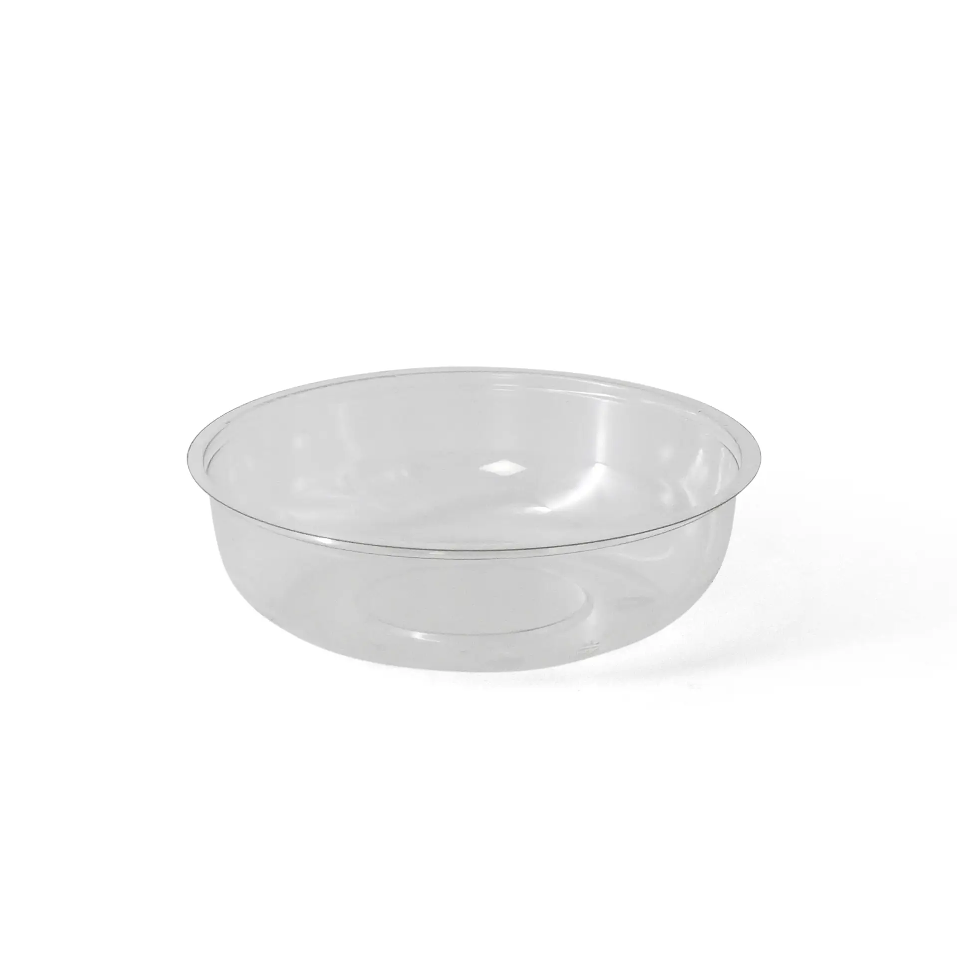 Heldere PET-inzetbekers, diameter van 95 mm, ontworpen voor het scheiden van toppings, sauzen en toevoegingen in voedselverpakking.