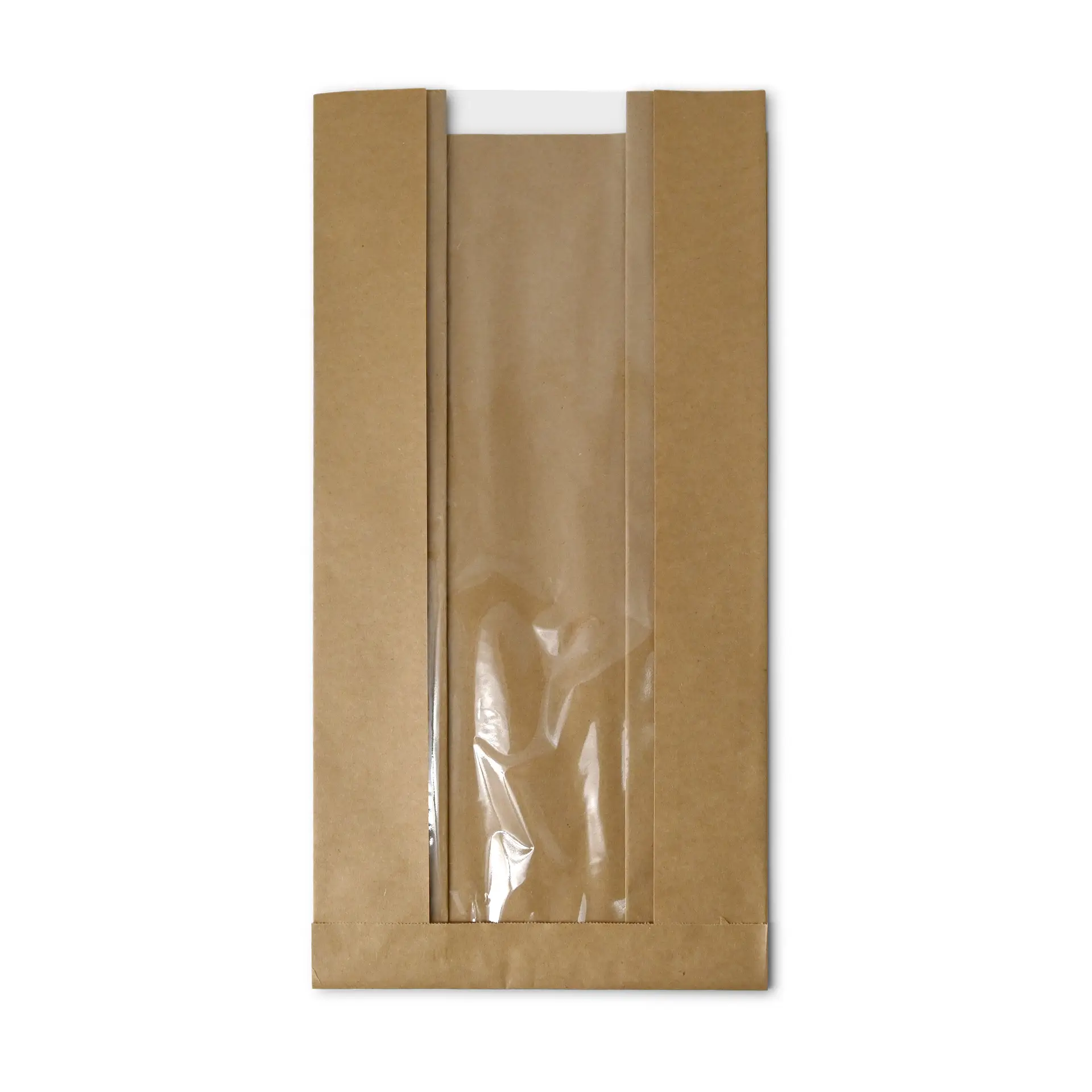 Sac à pain avec fenêtre L, 20 x 11 x 41 cm, brun
