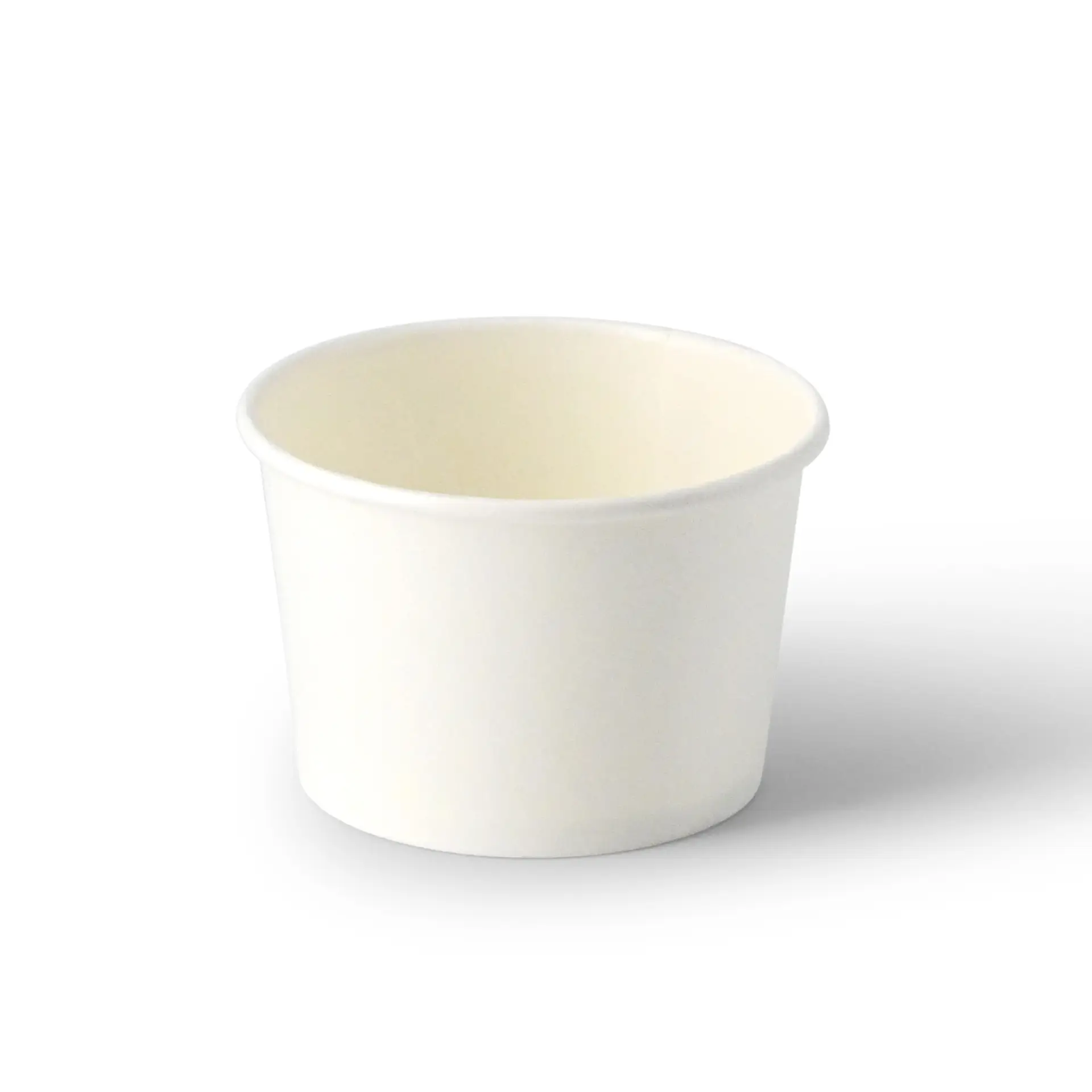 IJsbeker van karton 75 ml, max. 130 ml, Ø 76 mm, wit IJsbeker van karton 75 ml, max. 130 ml, Ø 76 mm, wit