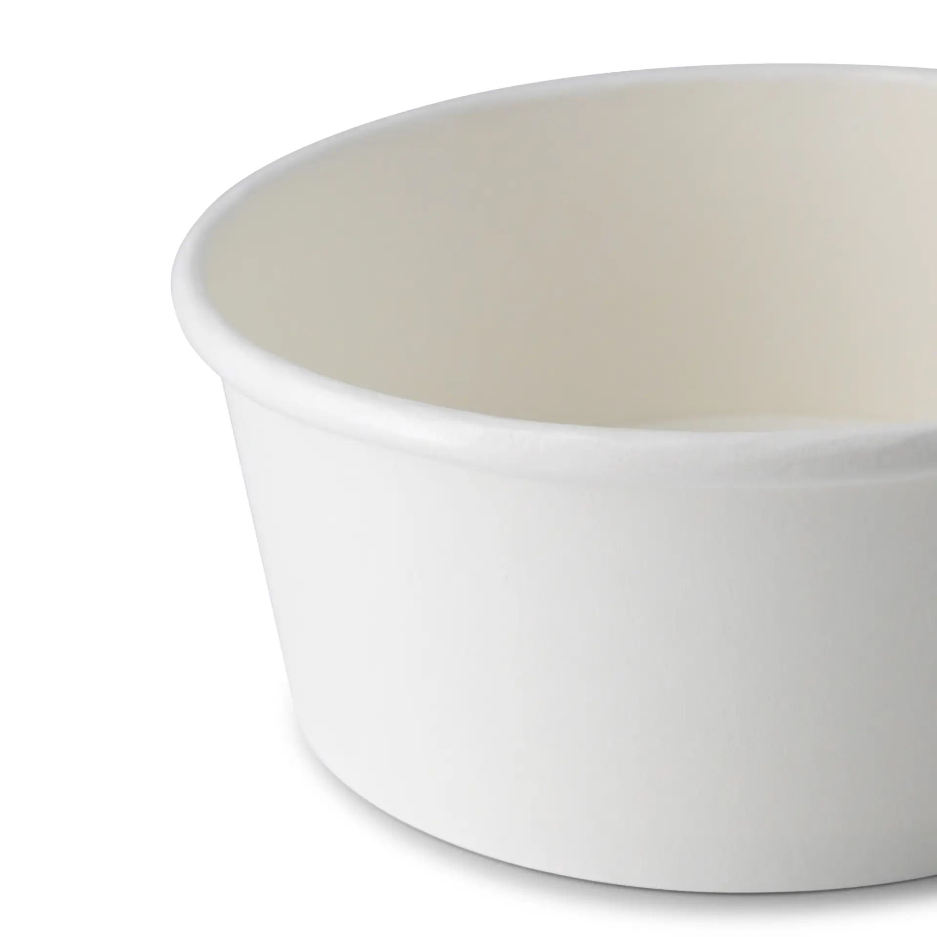 Kartonnen kom / Salade kom (bio-gecoat) 650 ml, Ø 185 mm, wit