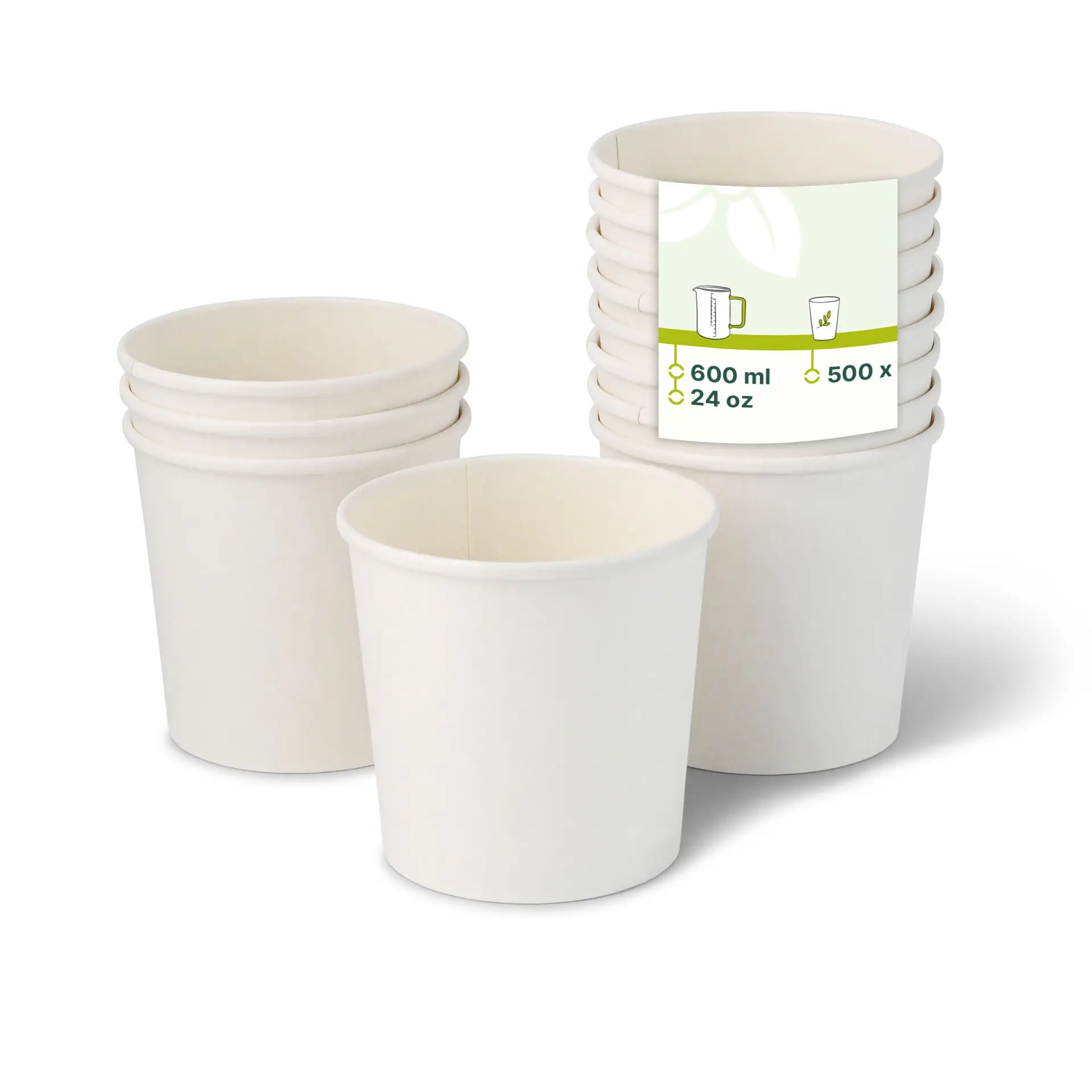 Soup to go beker (gecoated) 600 ml / 24 oz, Ø 115 mm, wit Soup to go beker (gecoated) 600 ml / 24 oz, Ø 115 mm, wit
