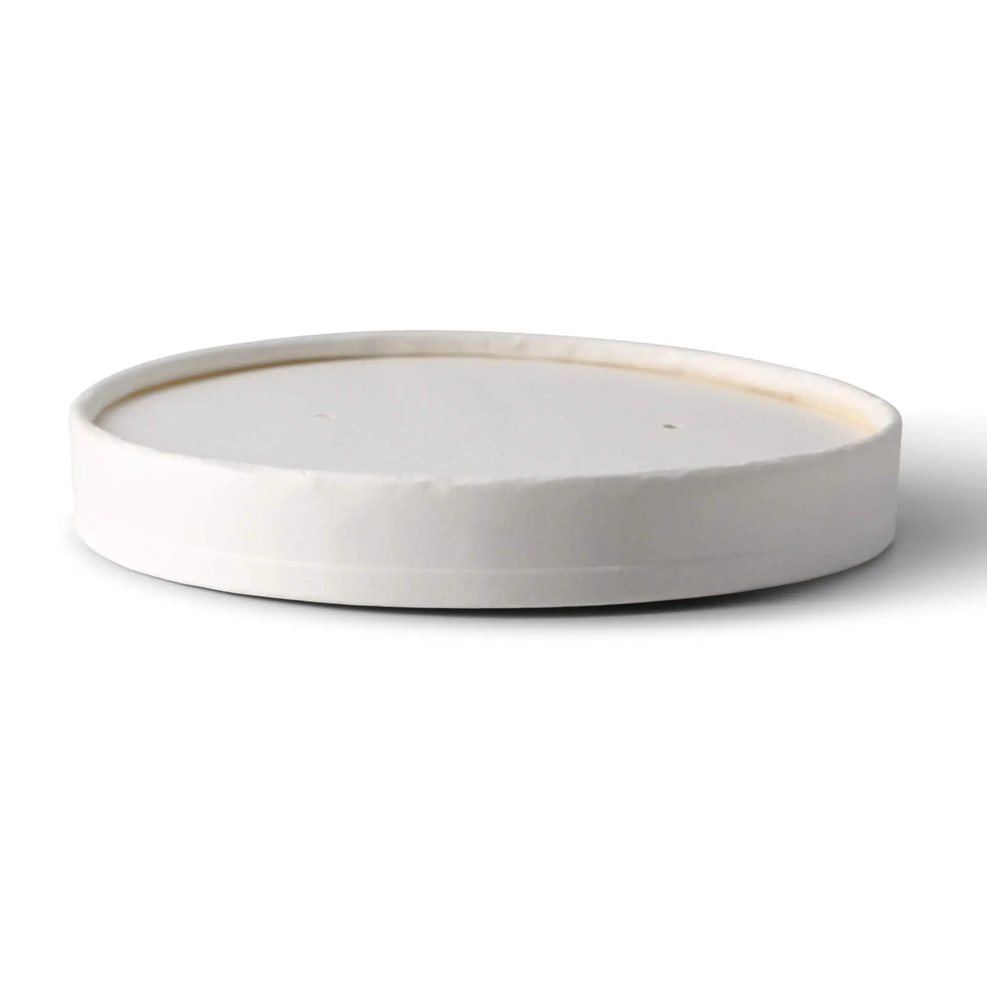 Kartonnen membraandeksel (bio-gecoat) Ø 115 mm, wit