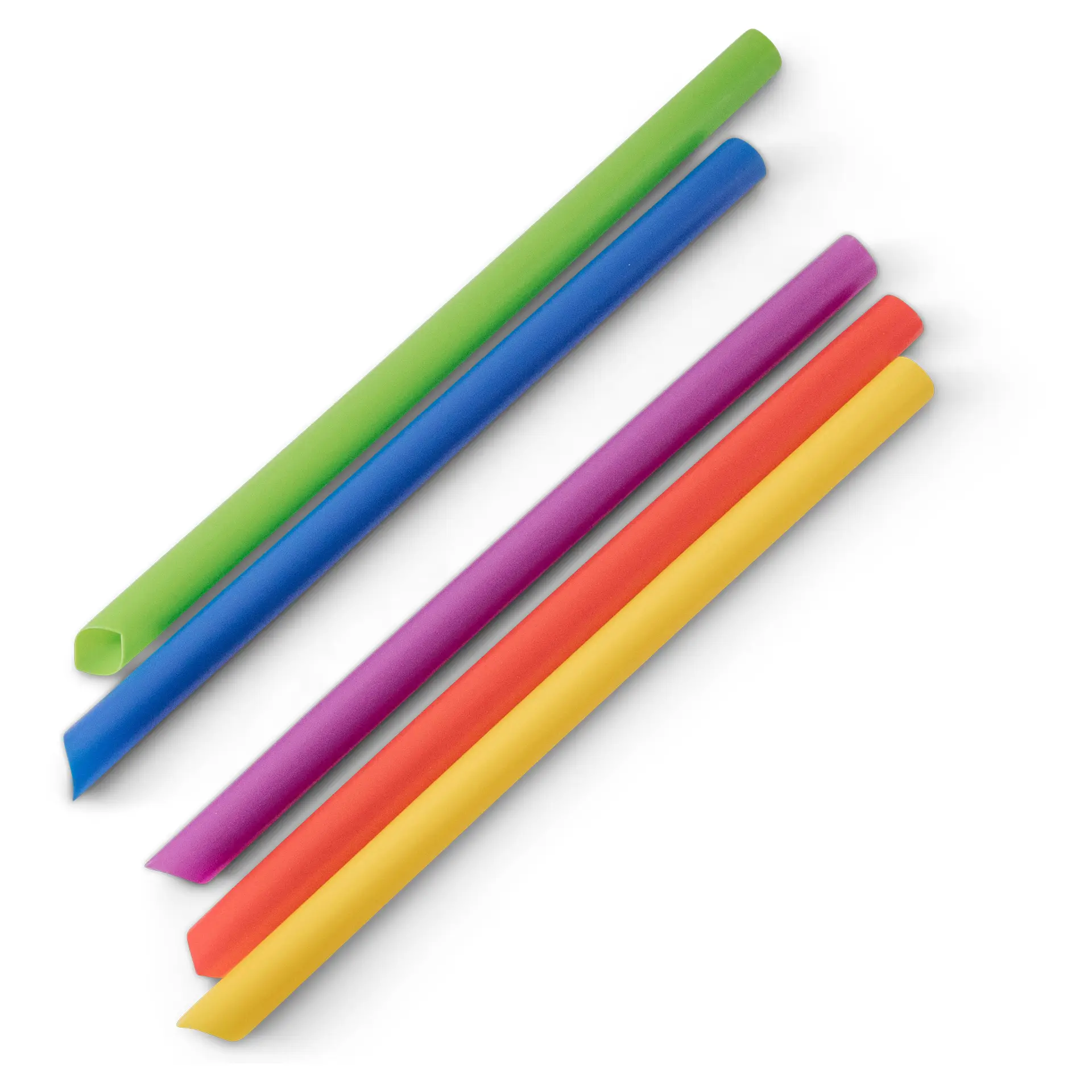 Bubble Tea rietjes 20 cm, Ø 1,2 cm, kleurrijk, herbruikbaar