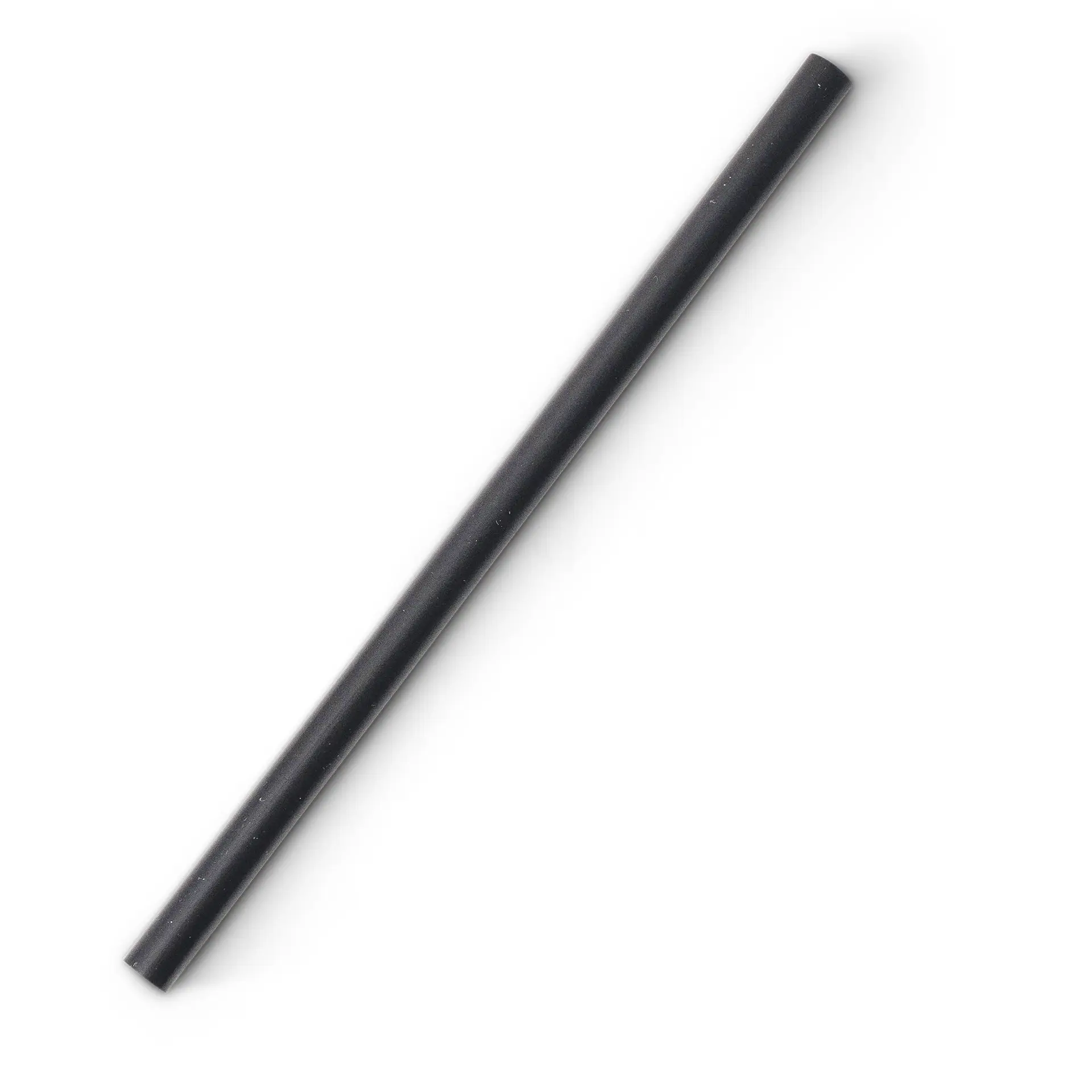 Cocktailrietjes 15 cm, Ø 0,7 cm, zwart, herbruikbaar