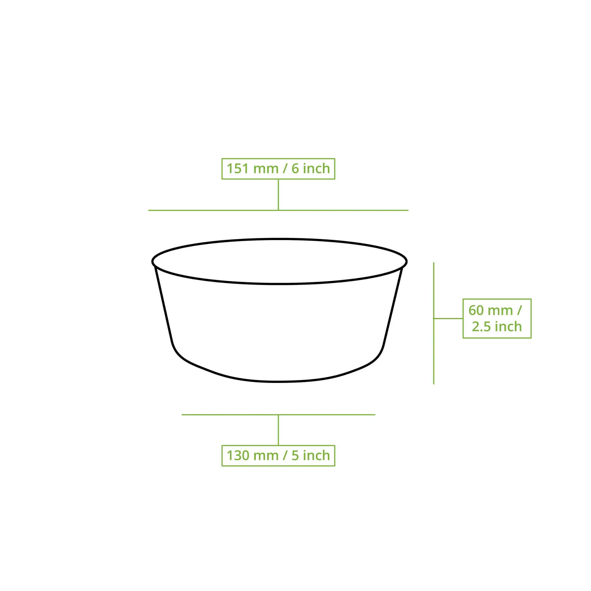 Herbruikbare schaaltjes "merways Bowl" 650 ml, Ø 150 mm, cashew / creme-wit