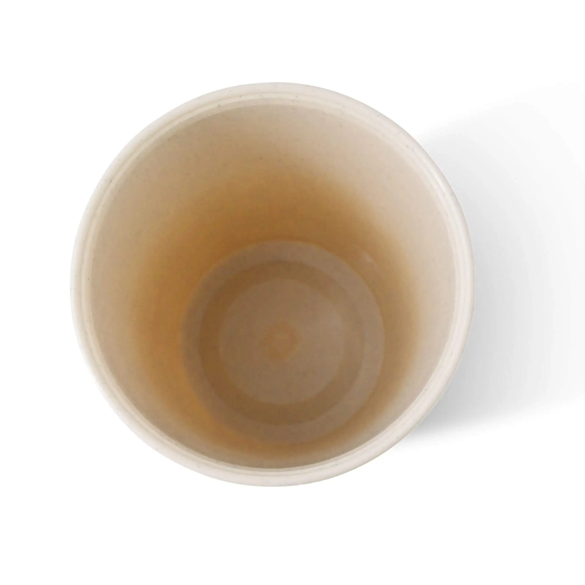 Herbruikbare beker (geribbeld) 400 ml / 16 oz, Ø 90 mm, crèmewit