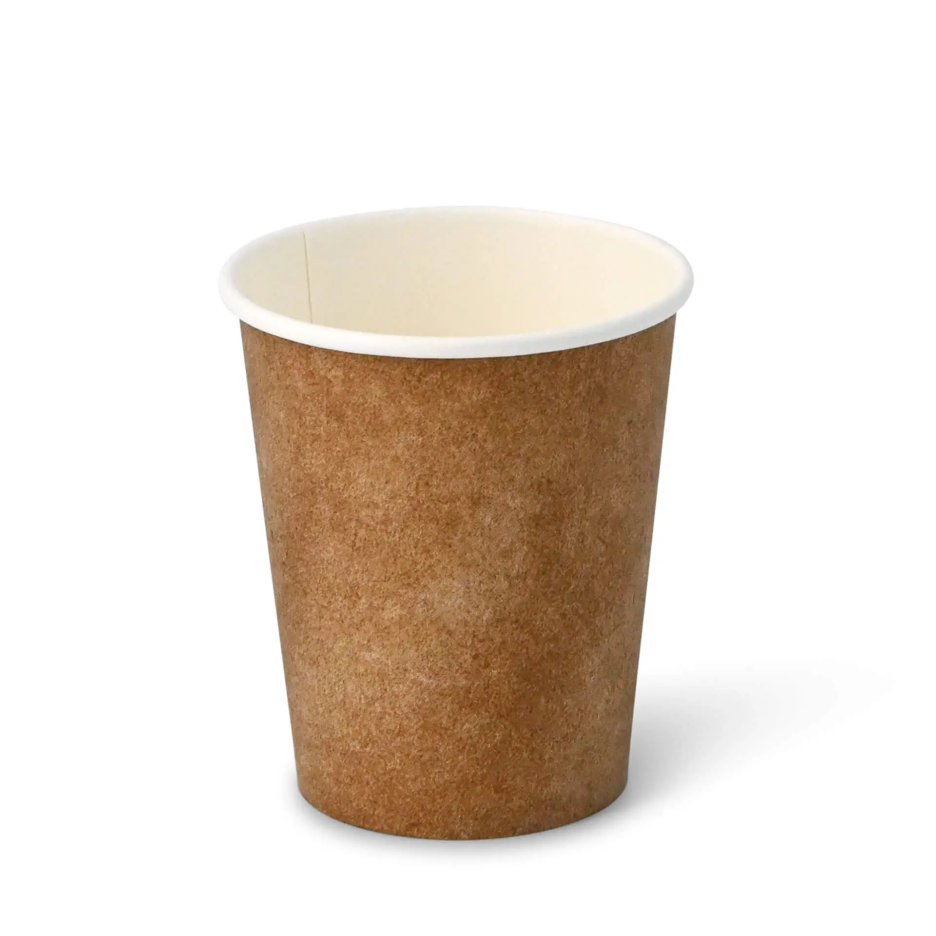 Kartonnen beker 200 ml / 8 oz, Ø 80 mm, kraft dhd045261-pappbecher-200-ml-8-oz-80-mm-braun-innen-weiss-1