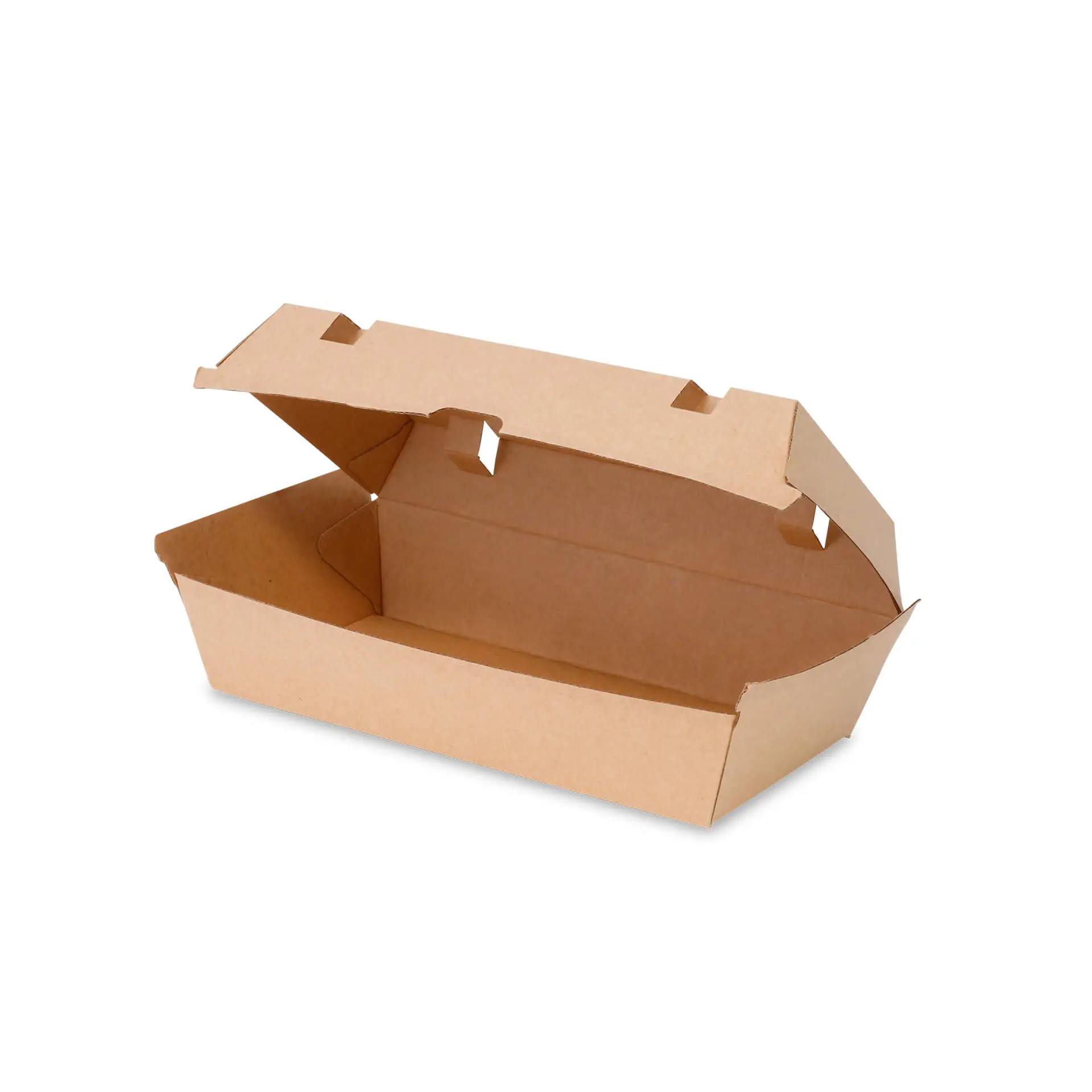 Takeaway dozen met klepdeksel 24,8 x 13 x 7,5 cm, kraft karton dfc04325-boxen-mit-klappdeckel-248-x-13-x-75-cm-kraftkarton-braun-3
