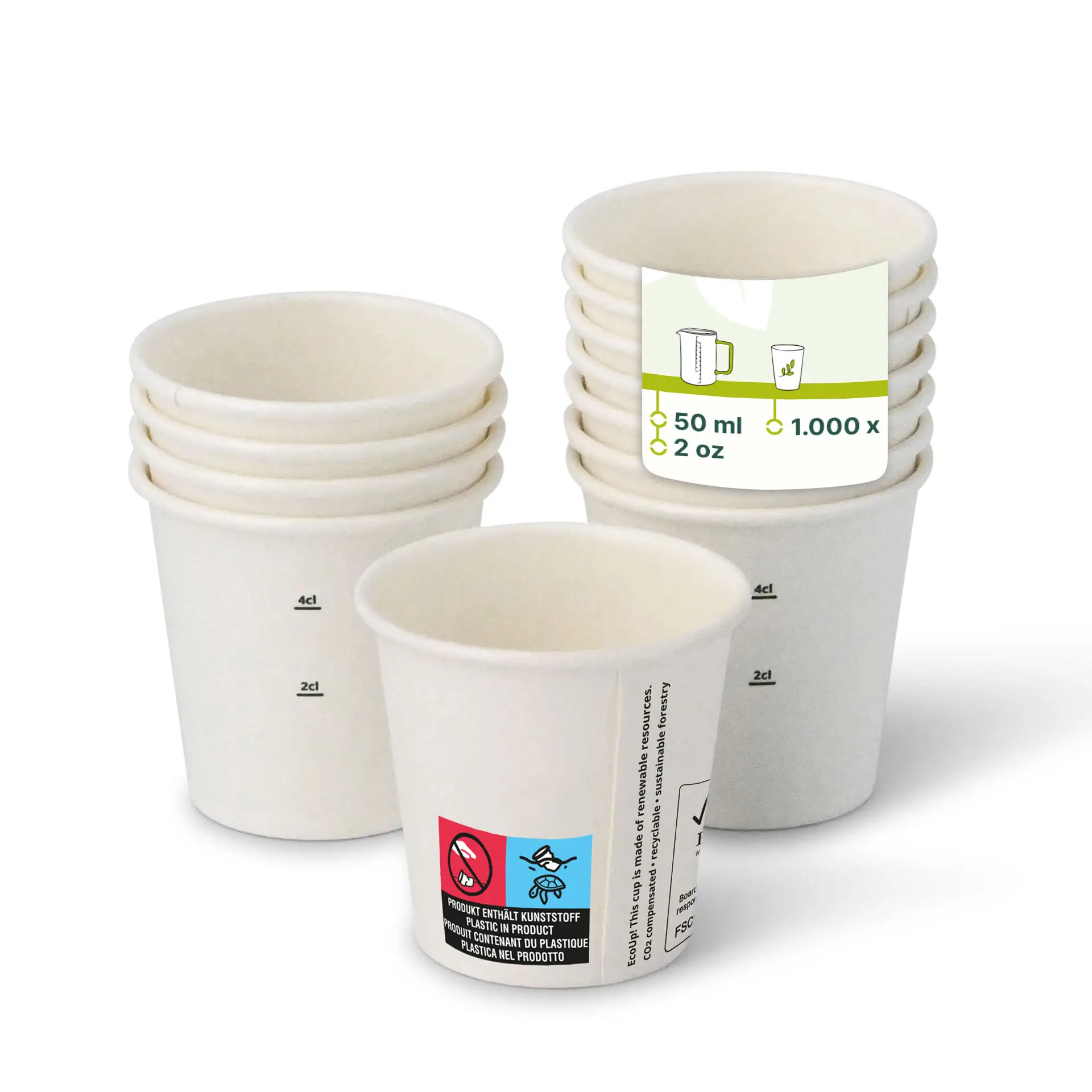 Kartonnen bekers (gecoat) 50 ml / 2 oz, Ø 50 mm, wit con10019-01-0-pappbecher-beschichtet-50-ml-2-oz-50-mm-weiss