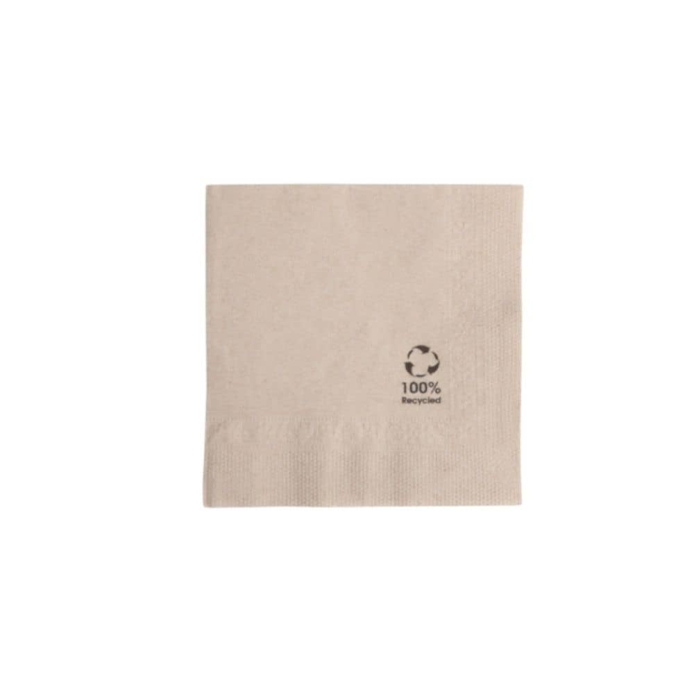 rPapier-Cocktail-Servietten 20 x 20 cm, 2-lagig, 1/4 Falz, ungebleicht