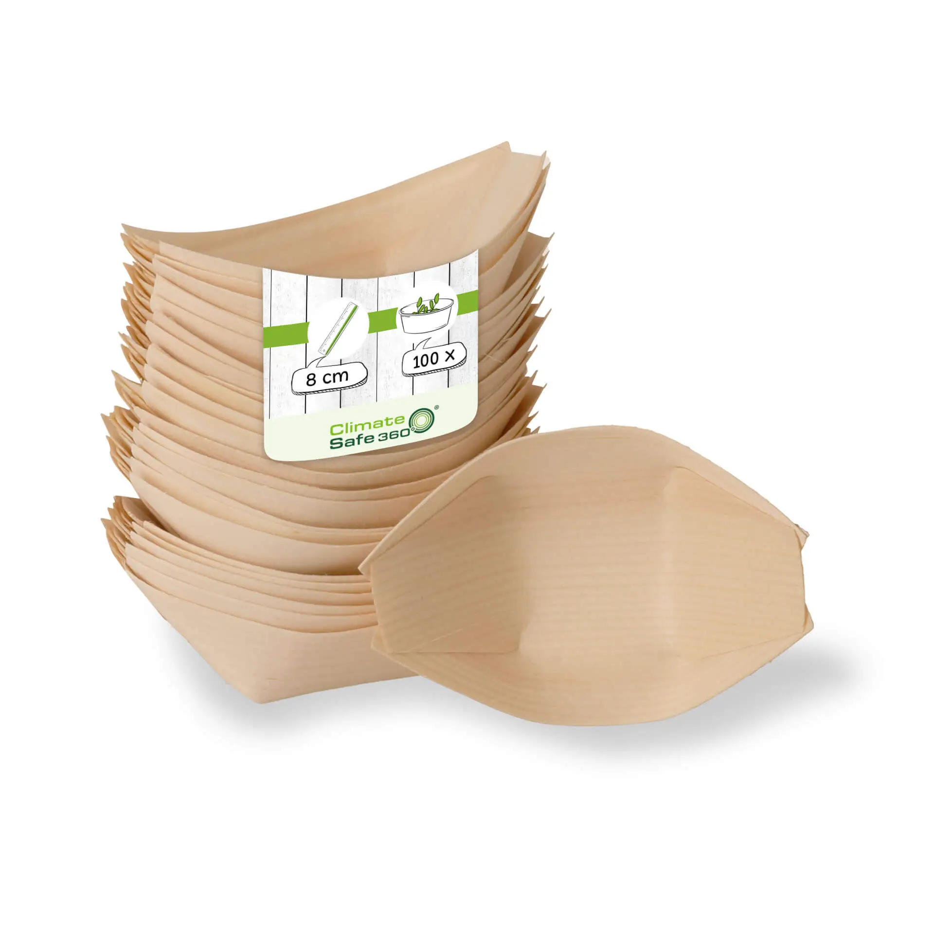 Houten bootje 8 cm Houten bootje 8 cm