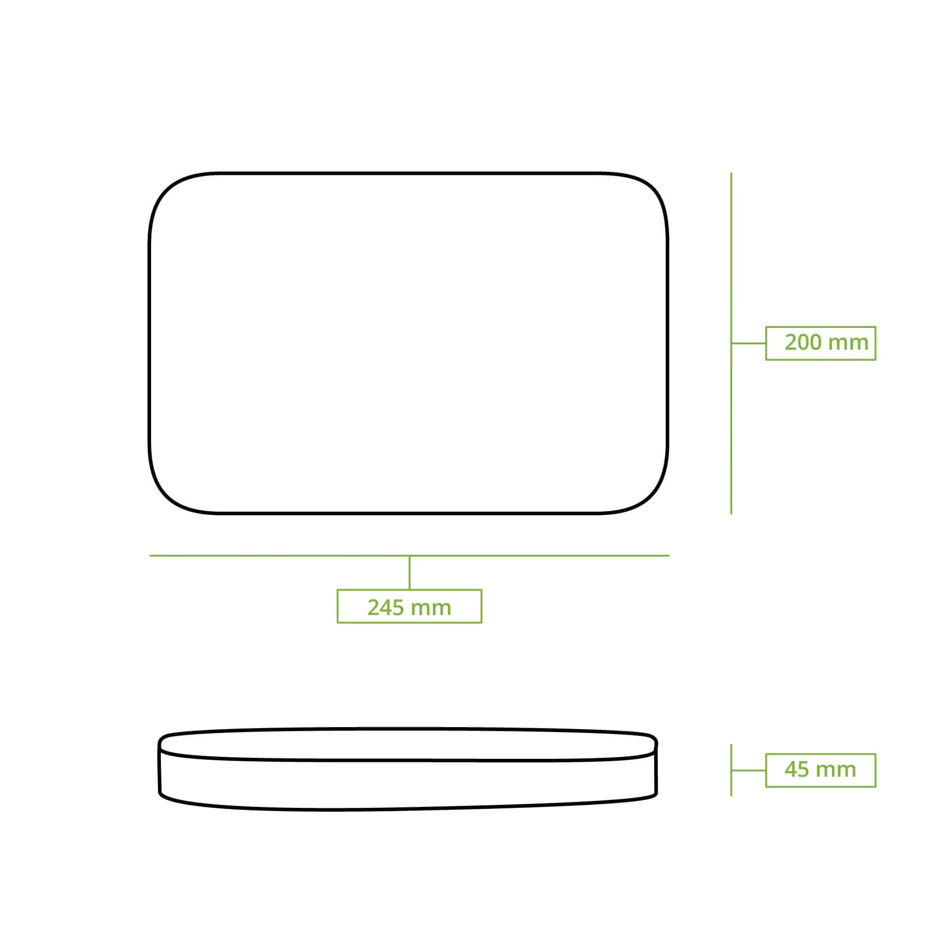 Herbruikbare deksels "merways Box", grijs, 24,5 x 20 x 4,5 cm, PP dfc00812-mehrwegdeckel-merways-box-245-x-20-x-45-cm-pp-grau-9