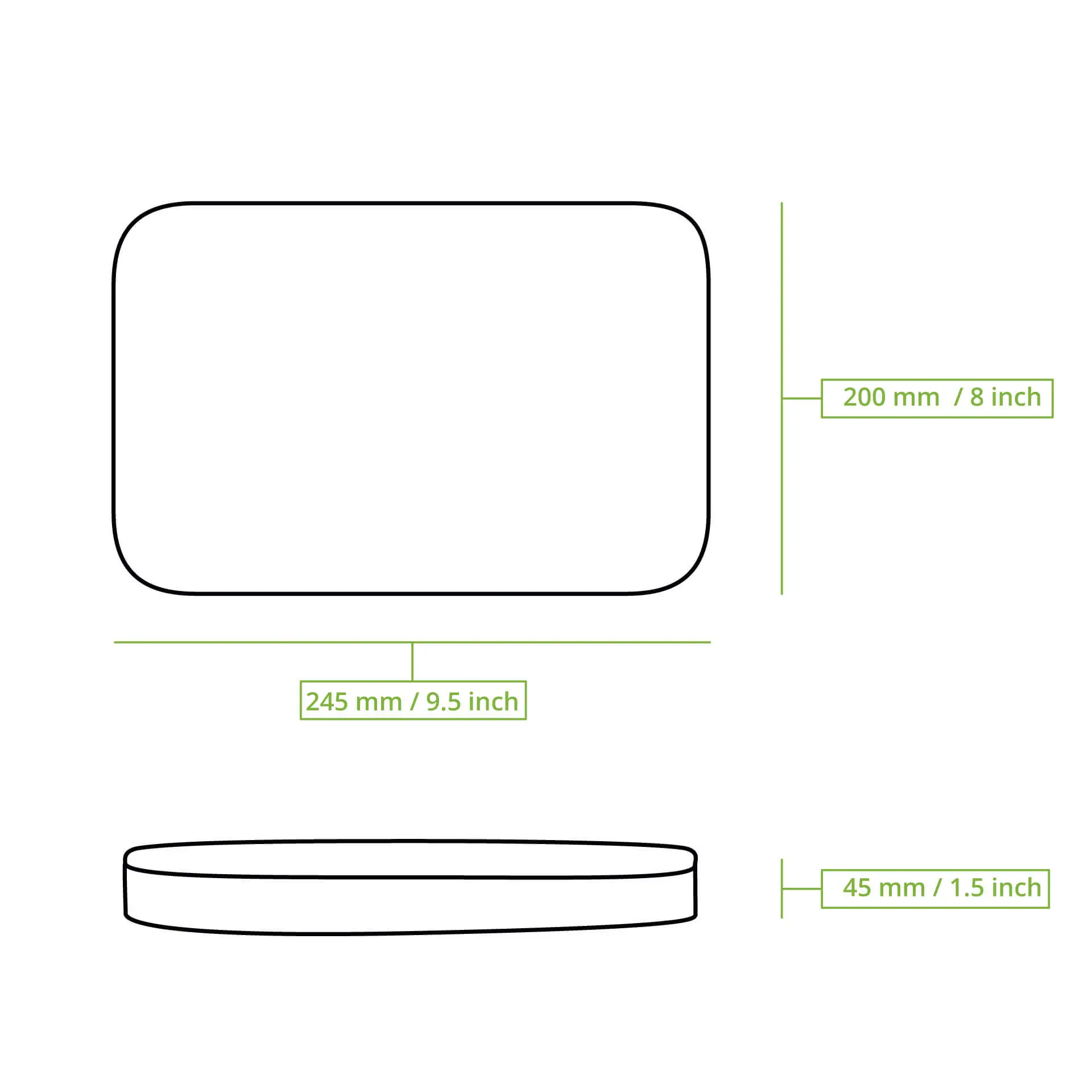 Herbruikbare deksels "merways Box", grijs, 24,5 x 20 x 4,5 cm, PP Herbruikbare deksels "merways Box", grijs, 24,5 x 20 x 4,5 cm, PP