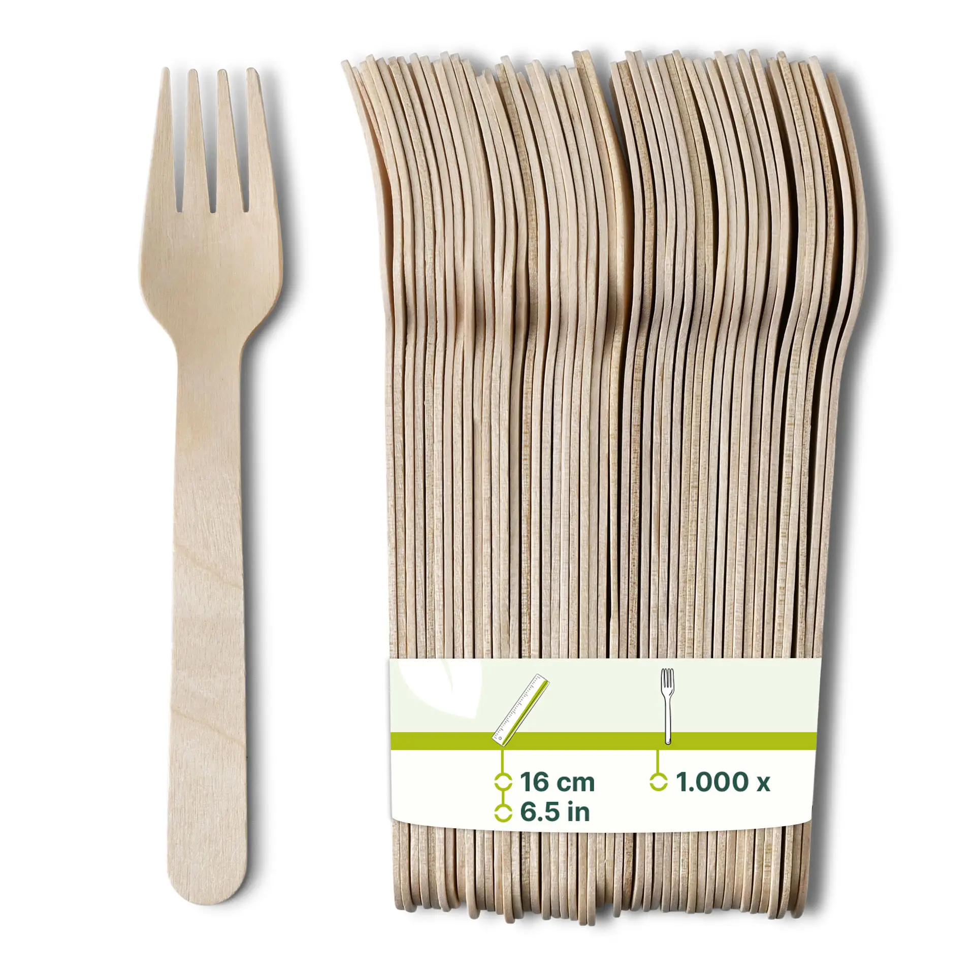 Houten vorken 16 cm, biologisch gecoat Houten vorken 16 cm, biologisch gecoat