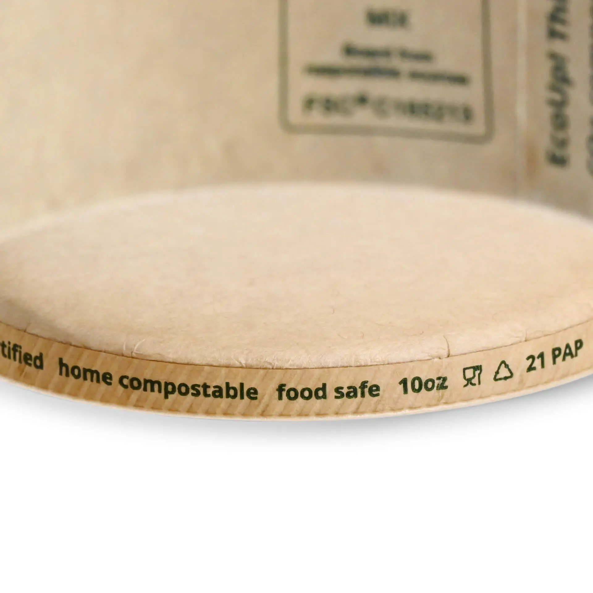 IJsbeker van karton L, 250 ml, 10 oz / max. 350 ml, 12 oz, Ø 92 mm, bruin