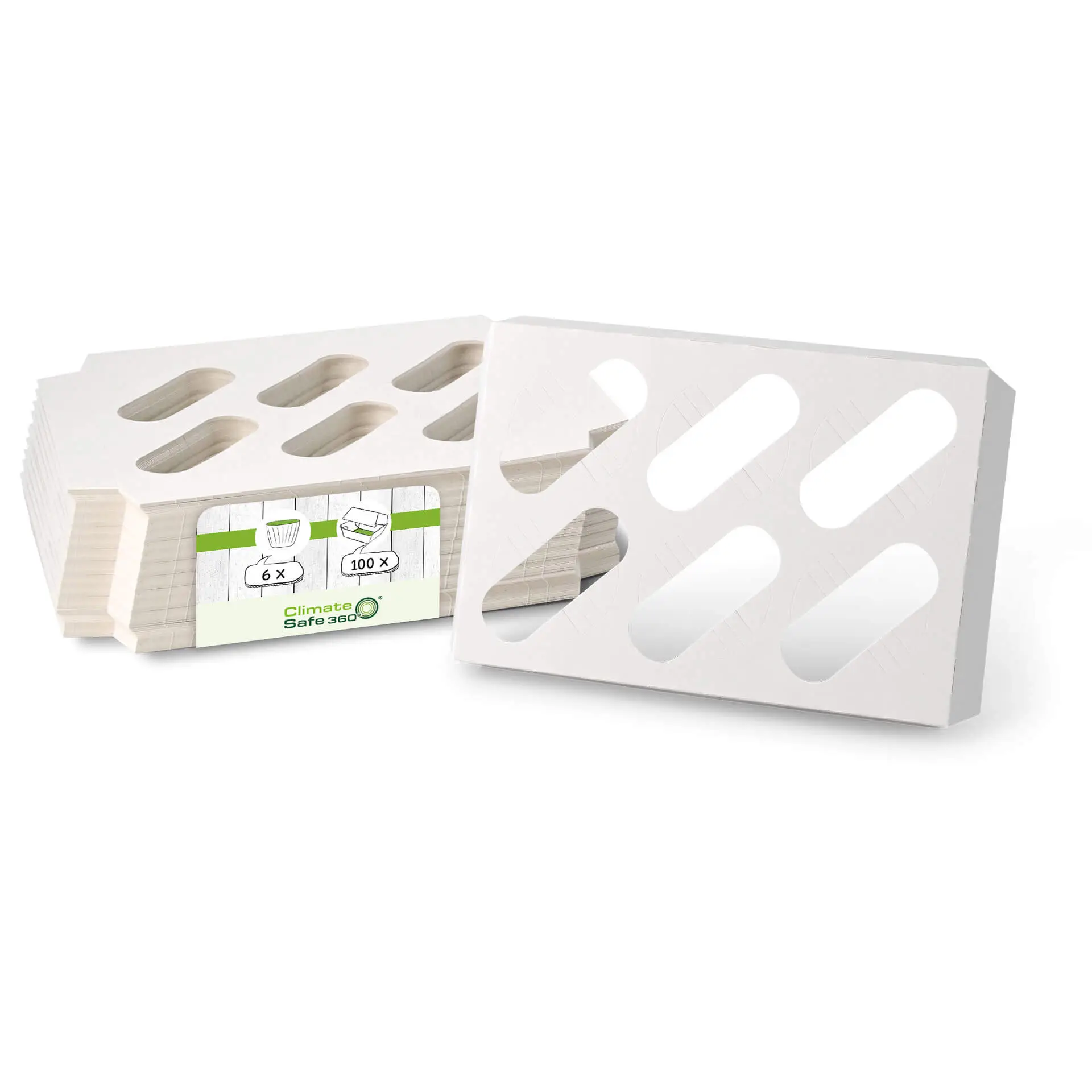 Kartonnen inlegstukken voor 6-stuks cupcake dozen, wit dre034991-einlagen-aus-karton-fuer-6er-cupcake-boxen-weiss