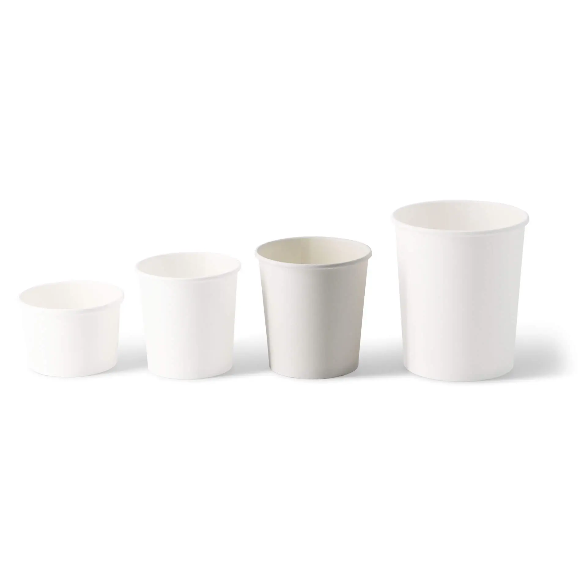 Soepbeker to go van karton (Premium) 400 ml / 16 oz, Ø 90 mm, wit, bio-gecoat