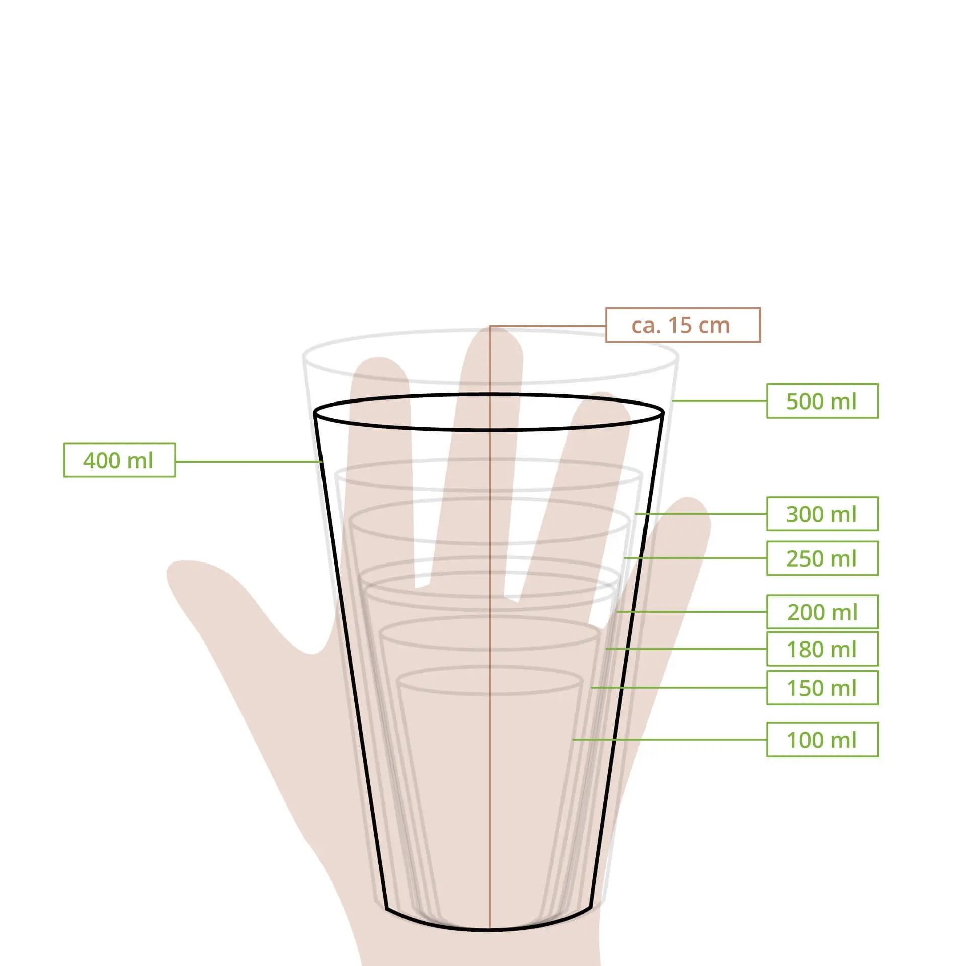 Bekers van karton 400 ml / 16 oz, Ø 90 mm, enkelwandig, bruin, met PLA-coating
