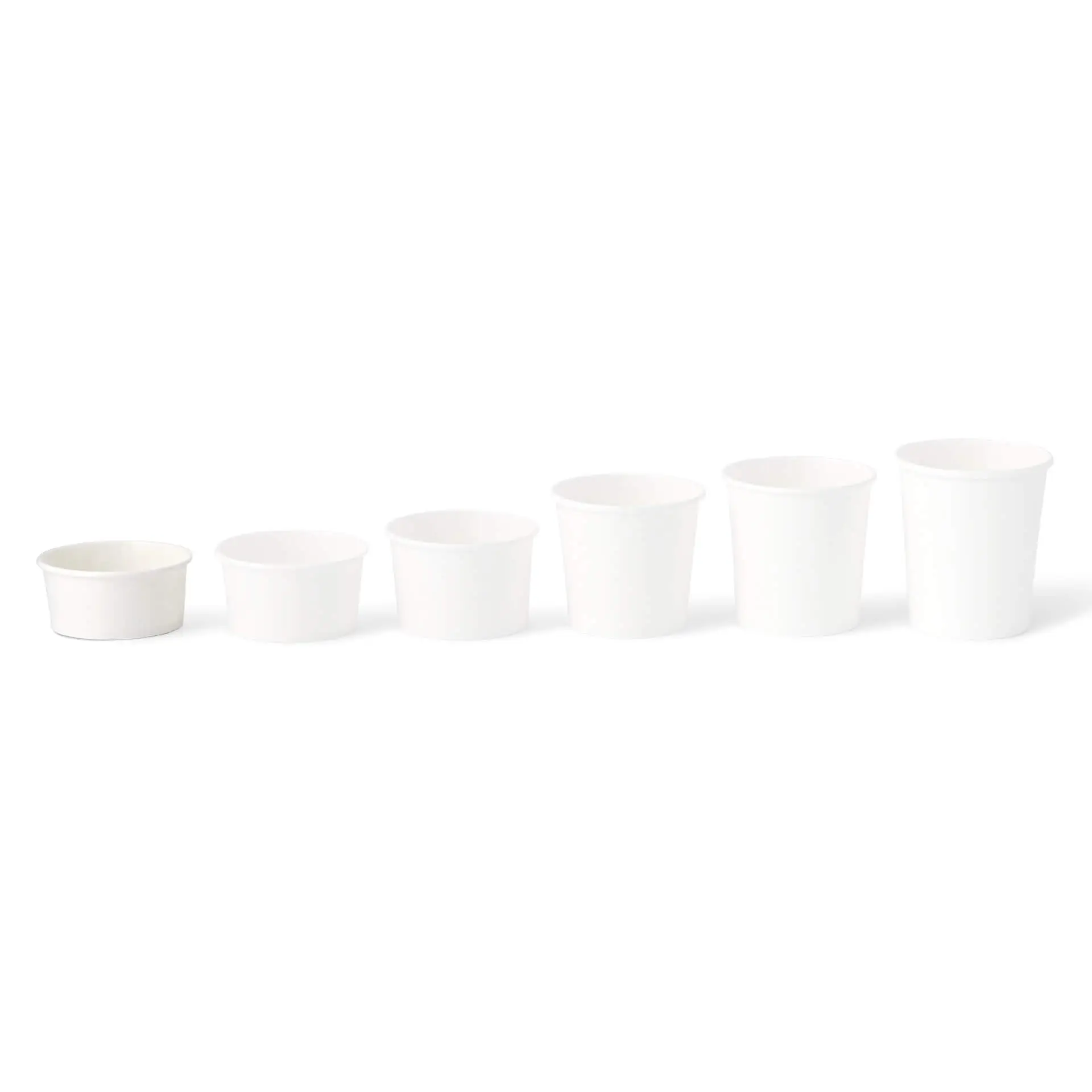 IJsbeker van karton XS, 100 ml, 4 oz / max. 180 ml, 6 oz, Ø 92 mm, wit