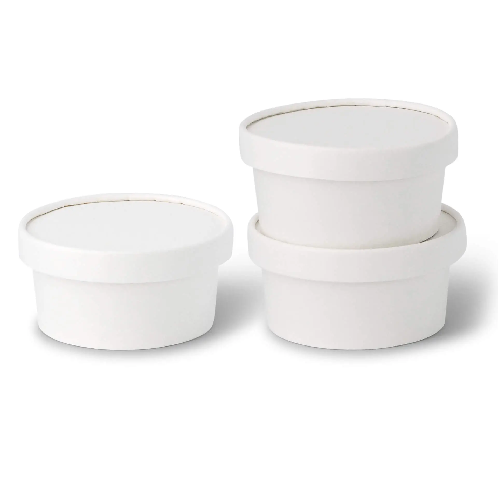 IJsbeker van karton XS, 100 ml, 4 oz / max. 180 ml, 6 oz, Ø 92 mm, wit