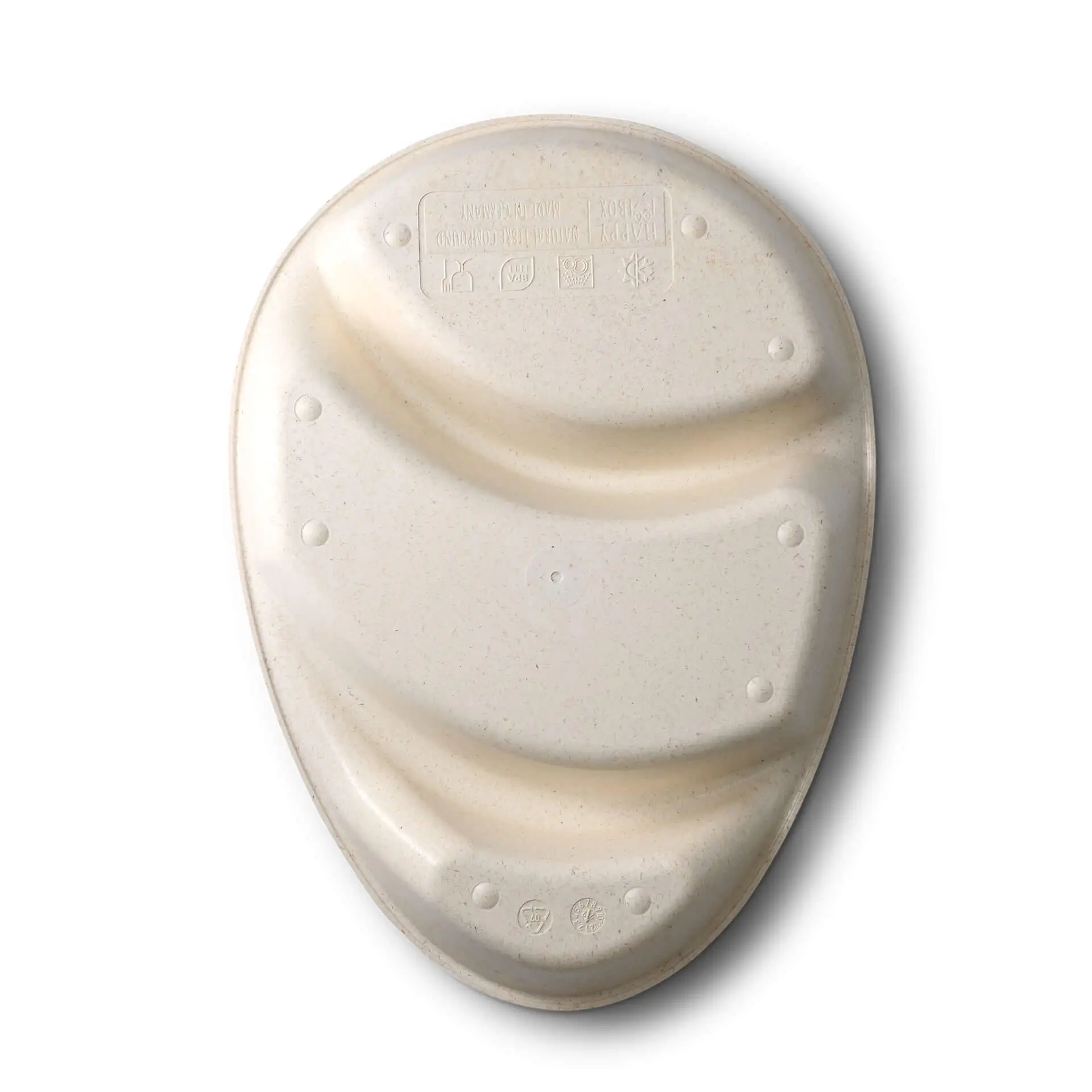 Herbruikbaar menubord merways-Plate 27,5 x 20 x 3,5 cm, 3 compartimenten, cashew / roomwit dfc008361-mehrweg-menue-teller-merways-plate-275-x-20-x-35-cm-3-kammern-tropfenfoermig-cashew-creme-weiss-4