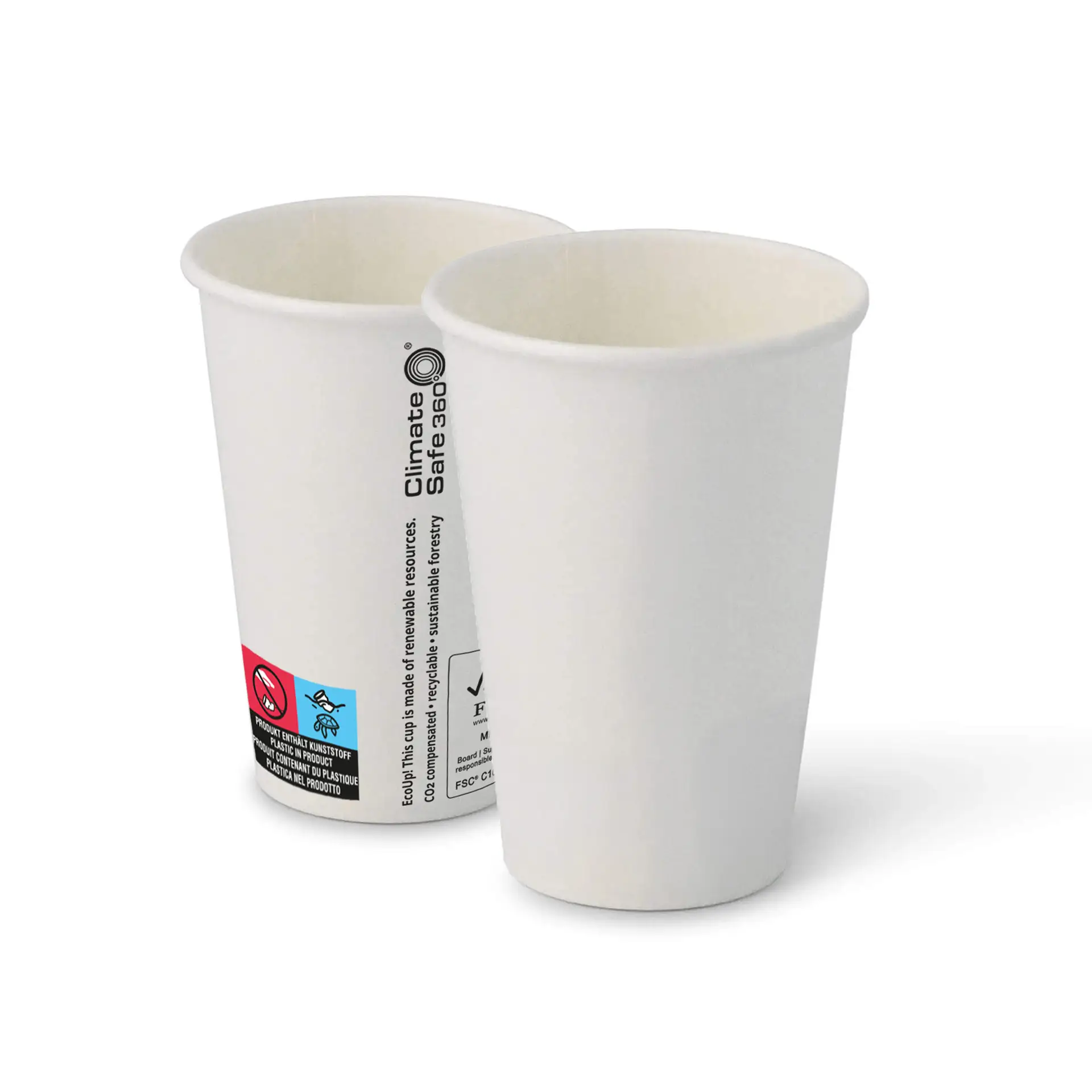 Automatenbekers (gecoat) 180 ml / 7,5 oz, wit