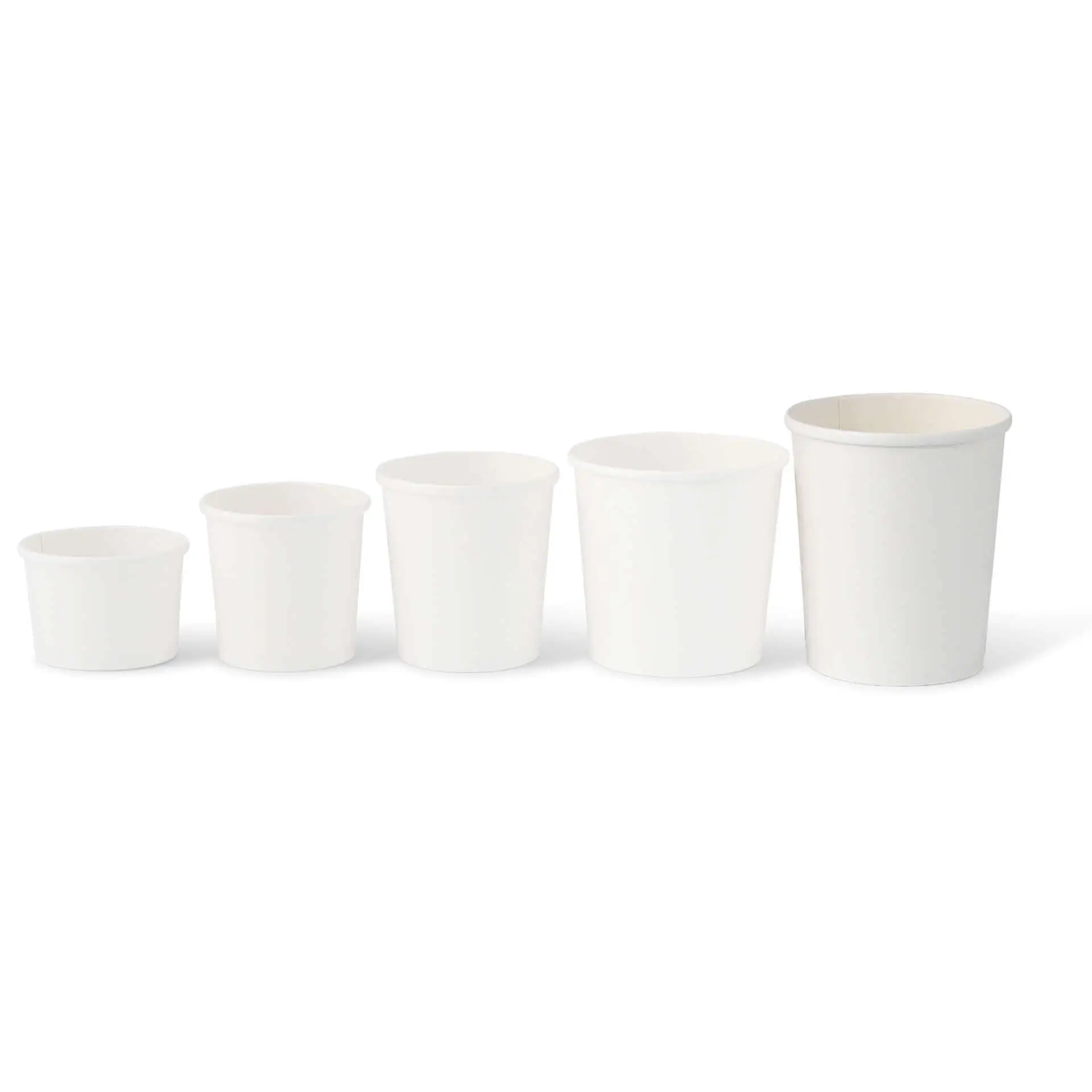 Soepbeker to go van karton (Premium) 800 ml / 32 oz, Ø 115 mm, wit, bio-gecoat