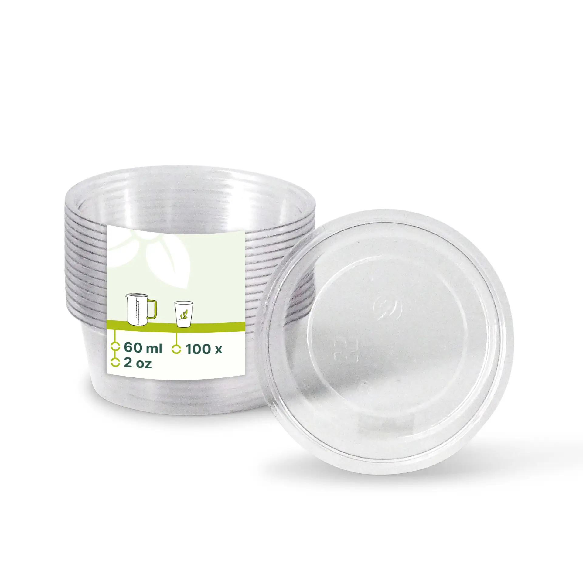 PLA cup 60 ml / 2 oz, Ø 70 mm, transparant dfc024621-portionsbecher-aus-pla-60-ml-70-mm-klar