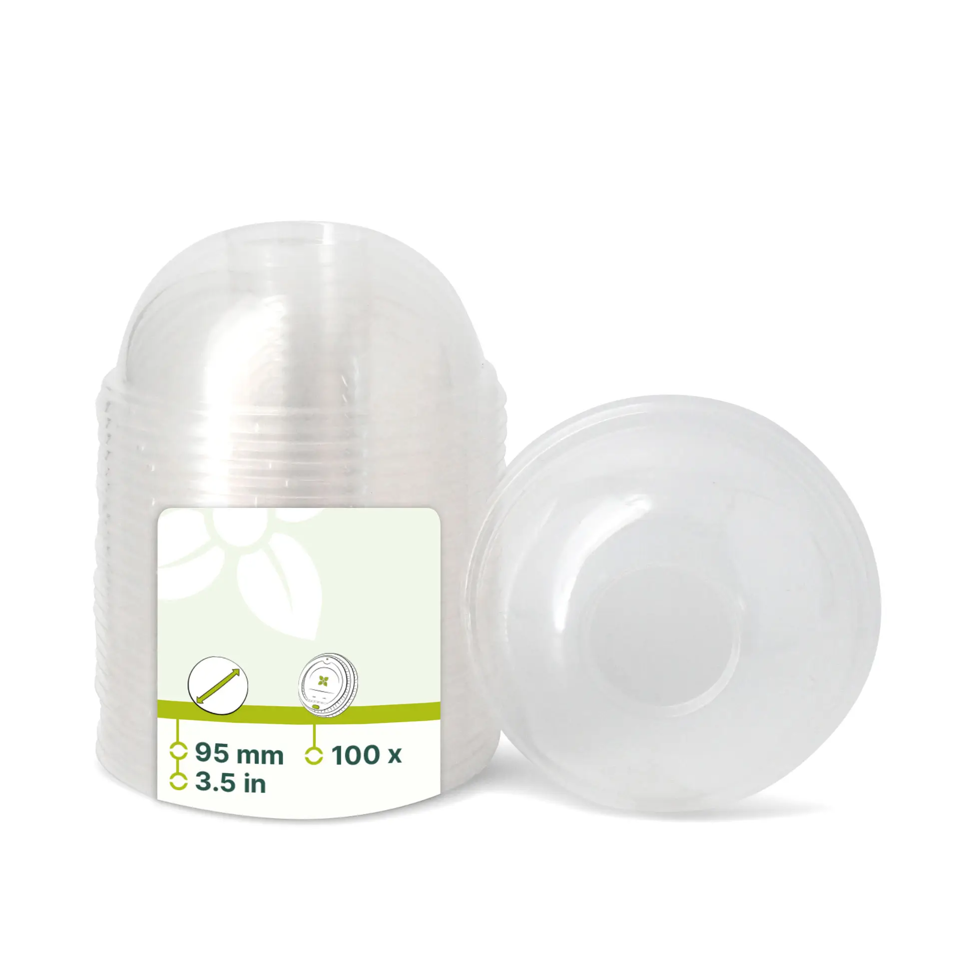 PLA koepeldeksel Ø 95 mm, gesloten PLA koepeldeksel Ø 95 mm, gesloten