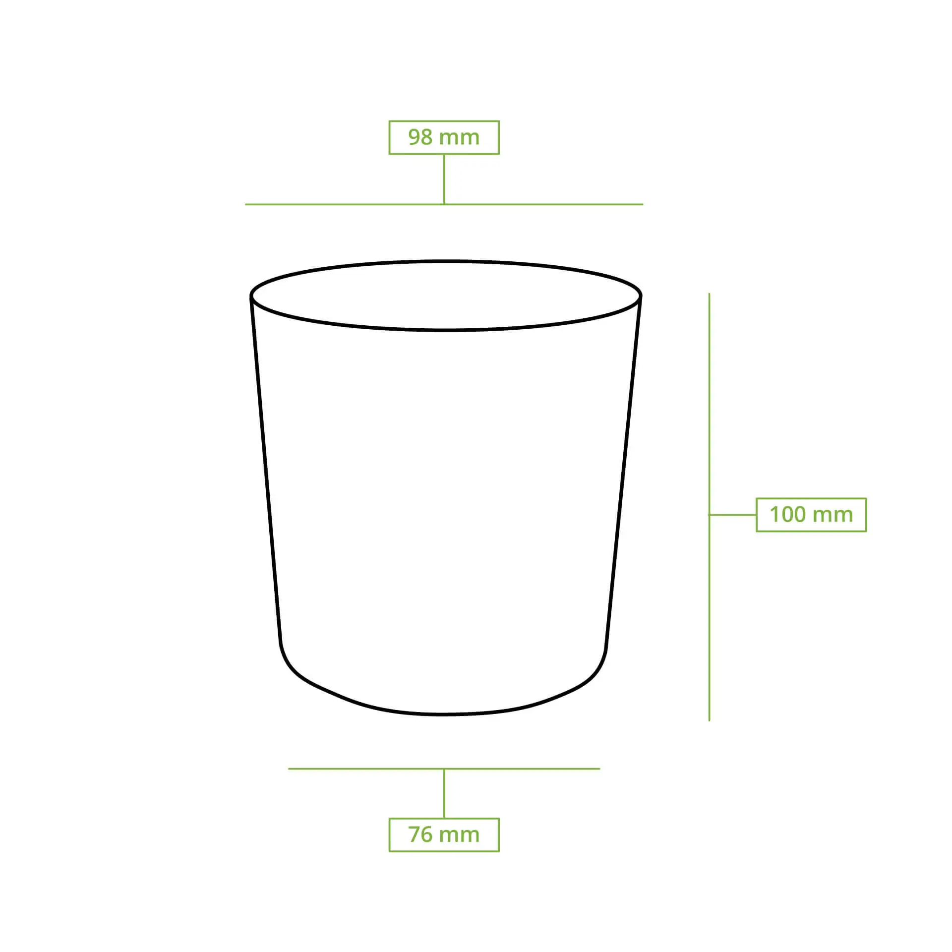 Soepbeker to go van karton (Premium) 400 ml / 16 oz, Ø 90 mm, wit, bio-gecoat