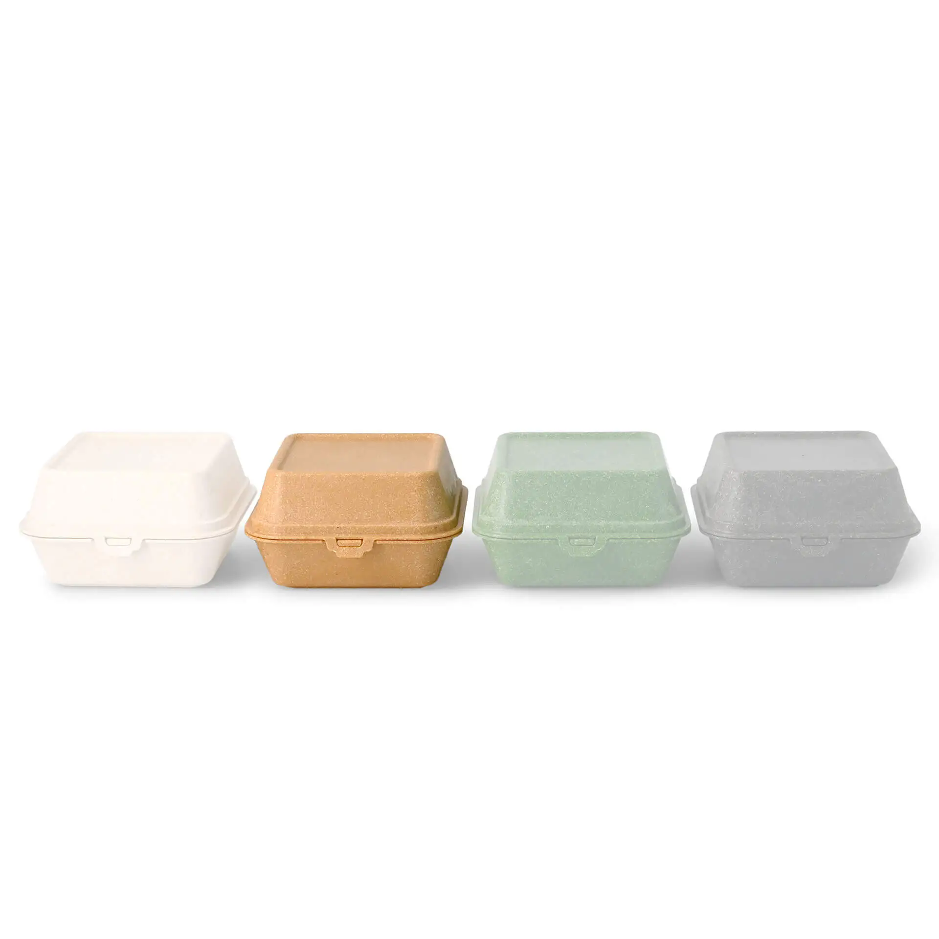 Herbruikbare burger-boxen "merways Box" 16 x 15 x 8,5 cm, karamel / bruin Herbruikbare burger-boxen "merways Box" 16 x 15 x 8,5 cm, karamel / bruin