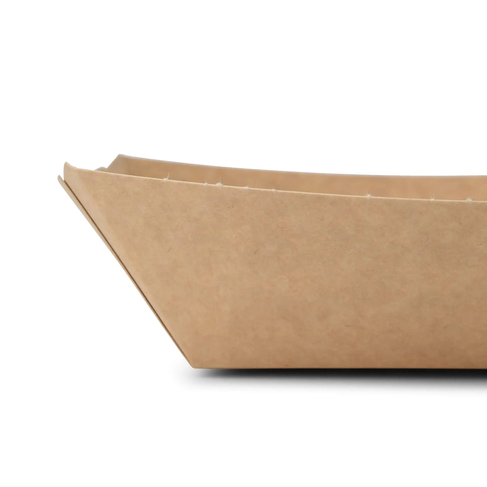 Snackkom van karton 500 ml, 21,5 x 16 x 5 cm, bruin