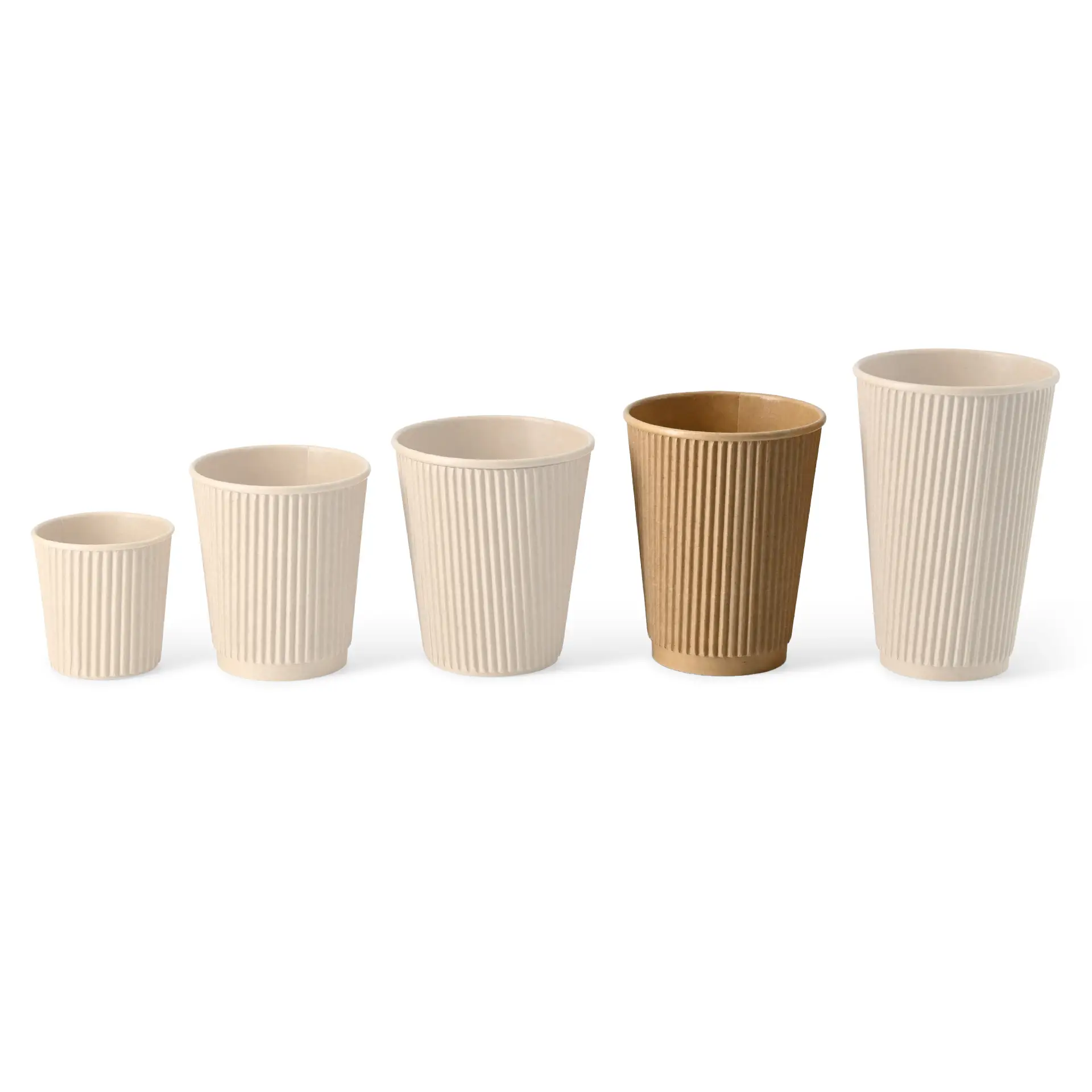 Ribbelbeker / Koffiebeker to go 300 ml / 12 oz, Ø 90 mm, kraft dhd048531-riffelbecher-kaffee-to-go-becher-300-ml-12-oz-90-mm-braun-9