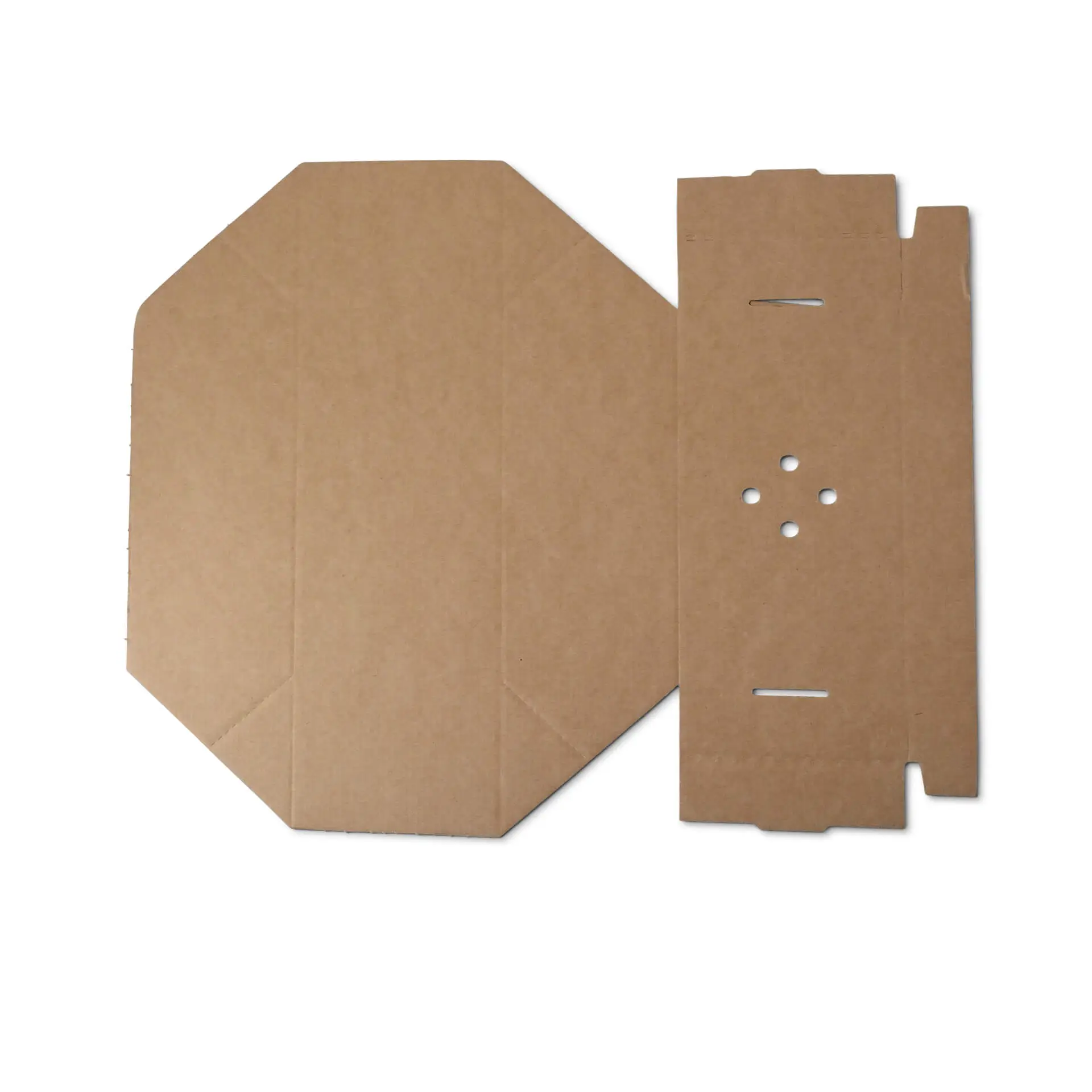 Take away dubbele burger container 24,4 x 12,2 x 10,2 cm, kraftkarton, inklapbaar