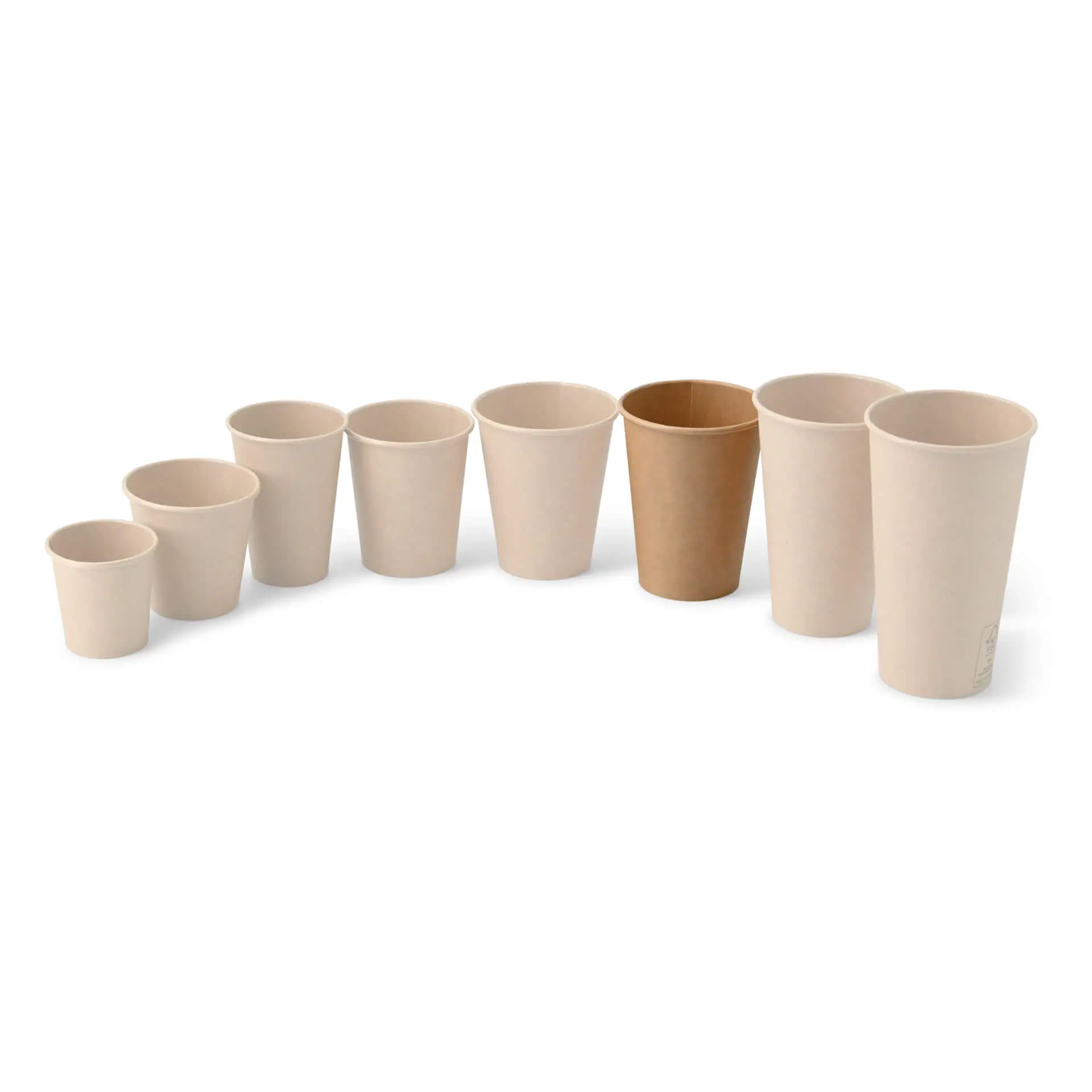 Kartonnen beker 300 ml / 12 oz, Ø 90 mm, kraft dhd045141-pappbecher-300-ml-12-oz-90-mm-braun-6
